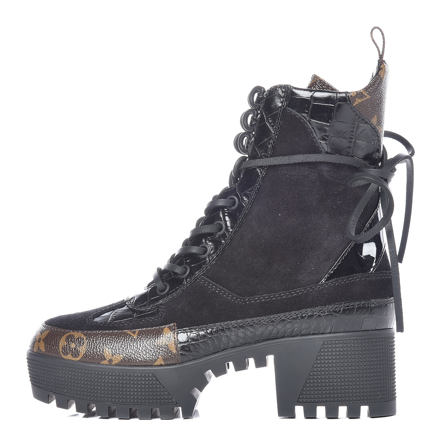 louis vuitton monogram combat boots
