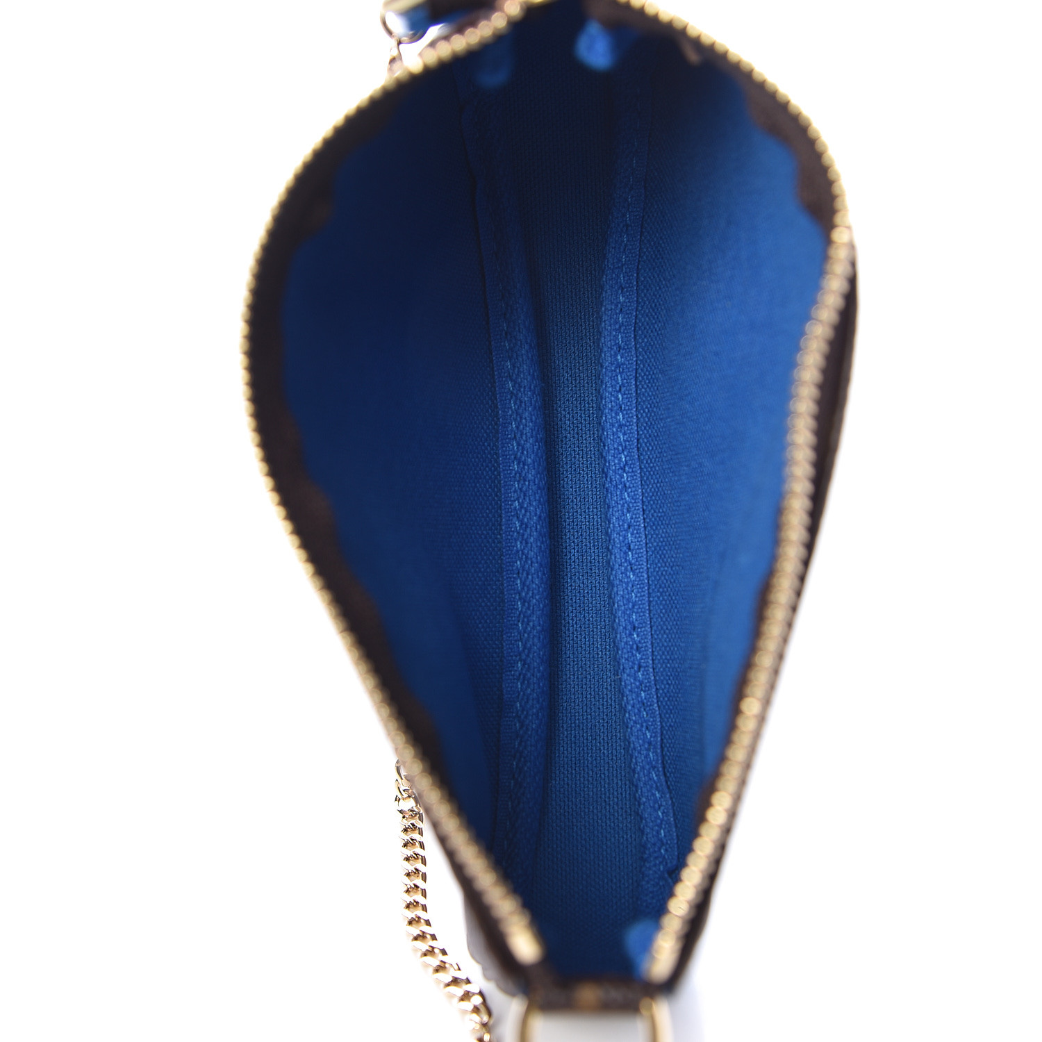 LOUIS VUITTON Monogram Vivienne Xmas Venice Mini Pochette Accessories Bleu 492917