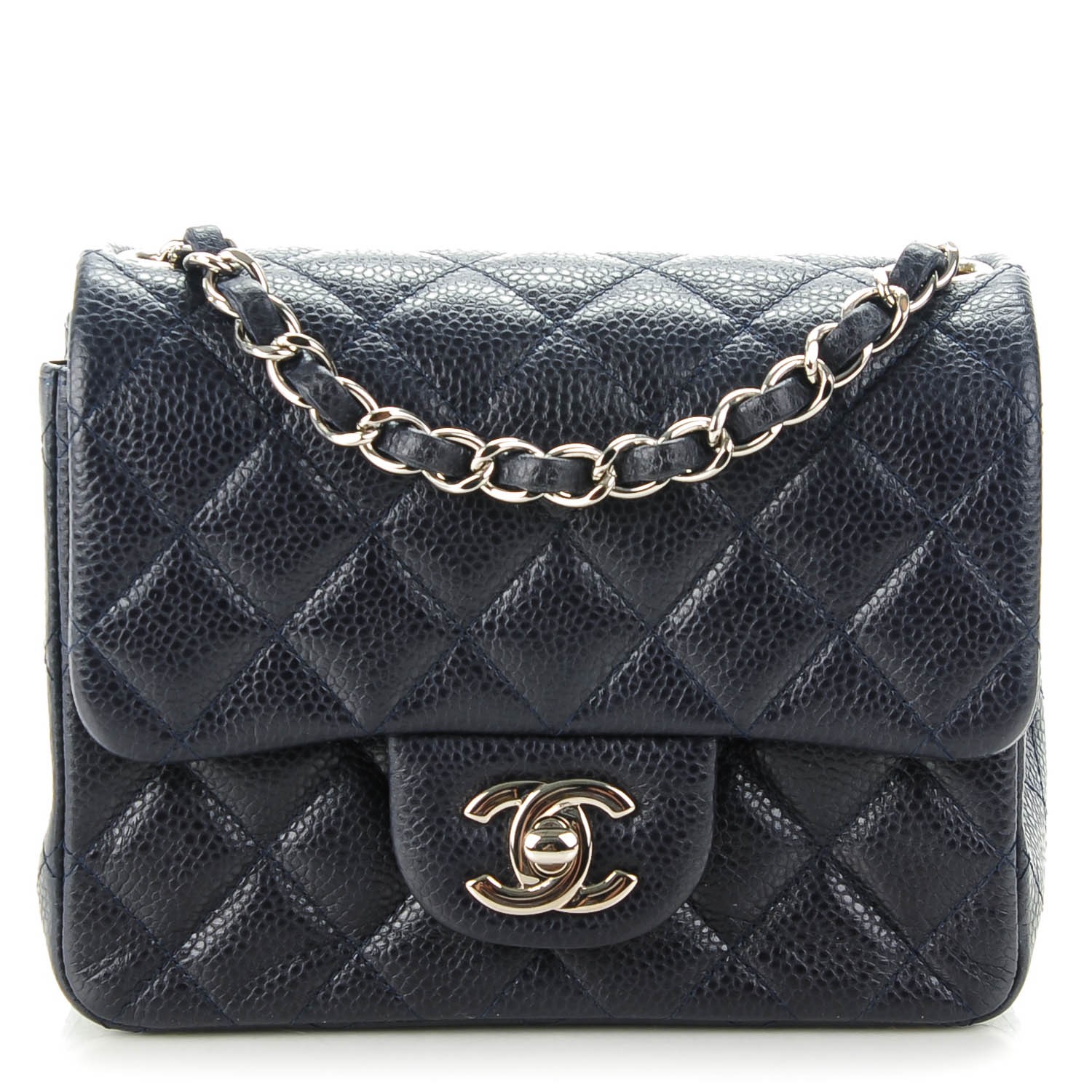 chanel mini square caviar