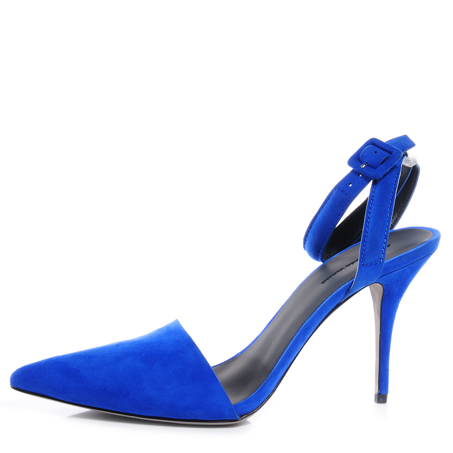 ALEXANDER Suede Lovisa Ankle-Wrap Pumps 39 Royal Blue | FASHIONPHILE