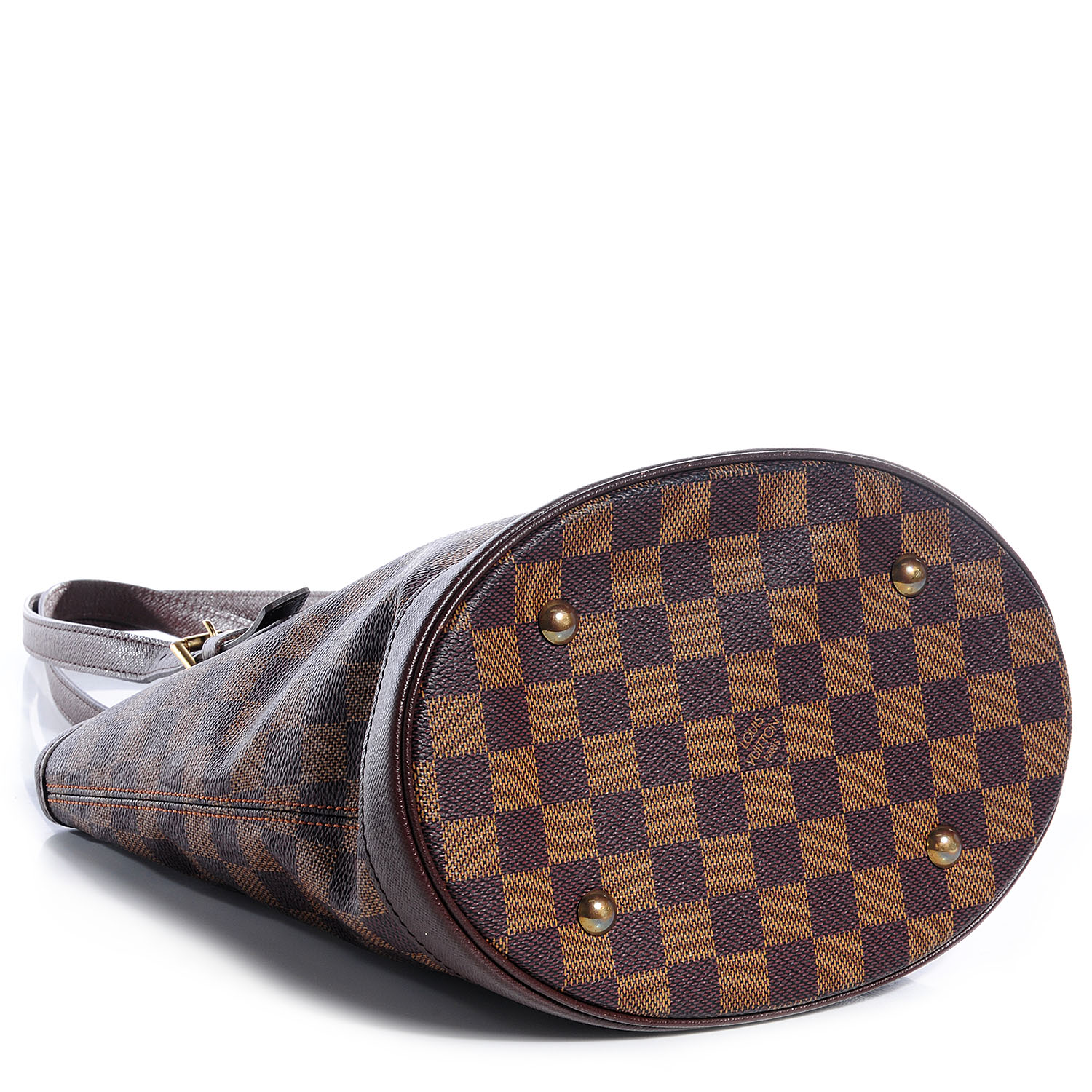 louis vuitton damier ebene marais bucket 23 LOUIS VUITTON Damier Ebene Marais Bucket 23 74307