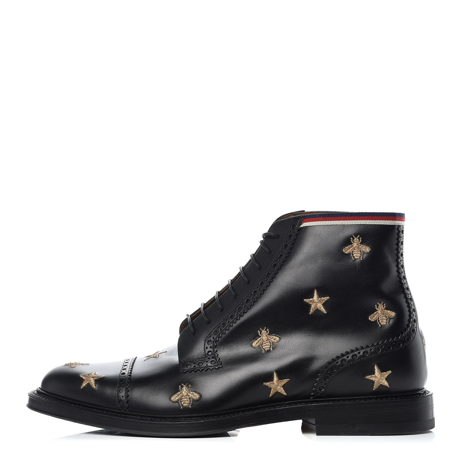gucci black bee boots