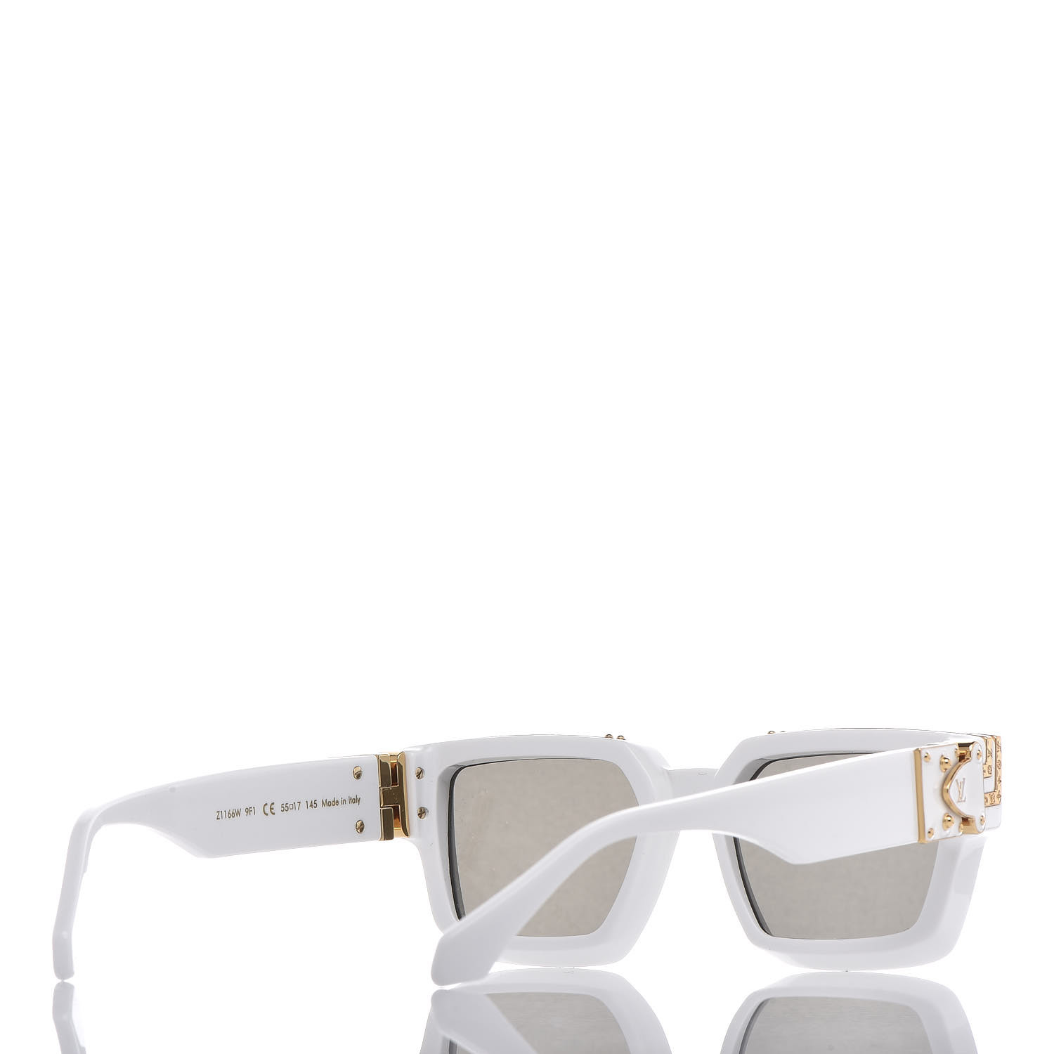 LOUIS VUITTON Acetate 1.1 Millionaires Z1166W Sunglasses White 404586