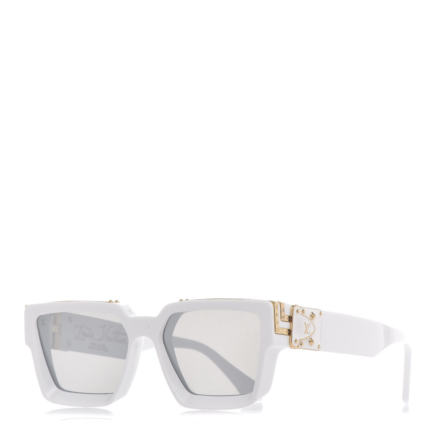 LOUIS VUITTON Acetate 1.1 Millionaires Z1166W Sunglasses White 404586