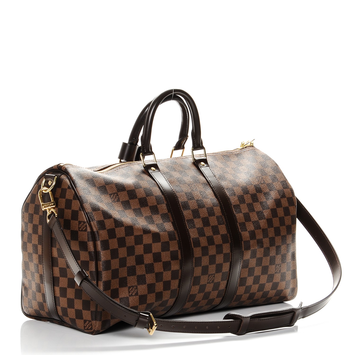 LOUIS VUITTON Damier Ebene Keepall Bandouliere 45 197659