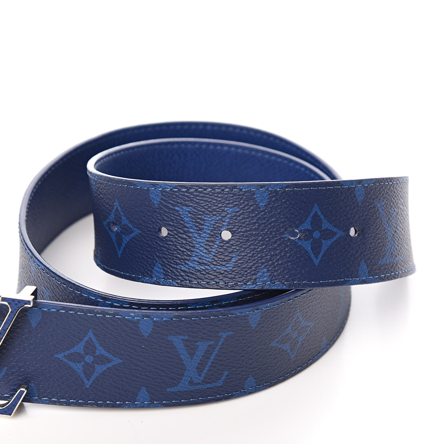 LOUIS VUITTON Monogram 40mm Reversible LV Initiales Belt 90 36 Cobalt