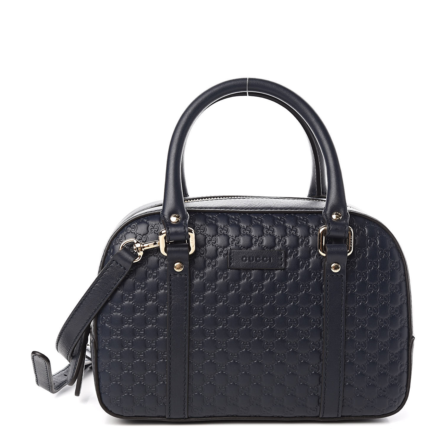 GUCCI Microguccissima Small Crossbody Bag Navy Blue 518463