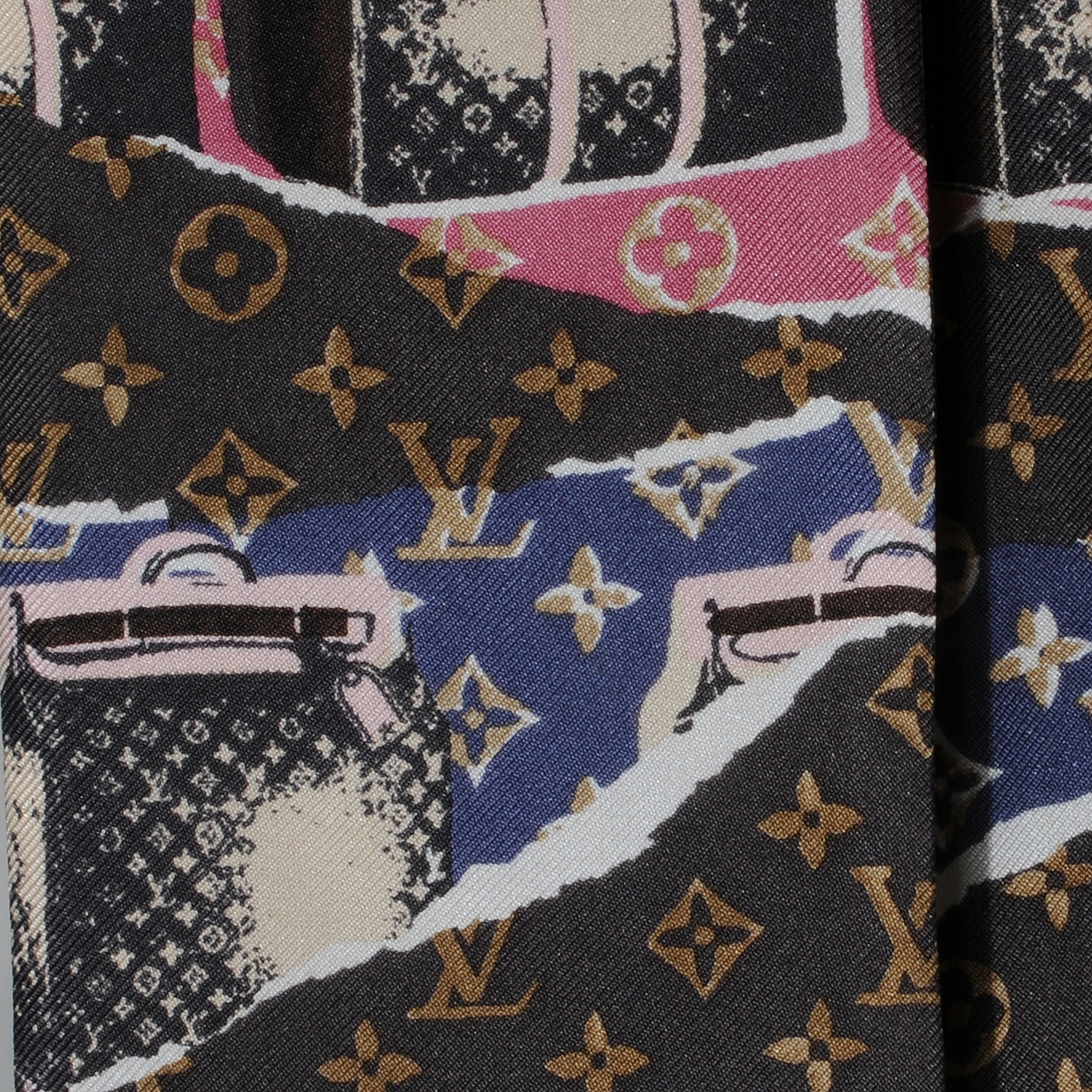 Louis Vuitton Silk Monogram Wallpaper Bandeau 40809