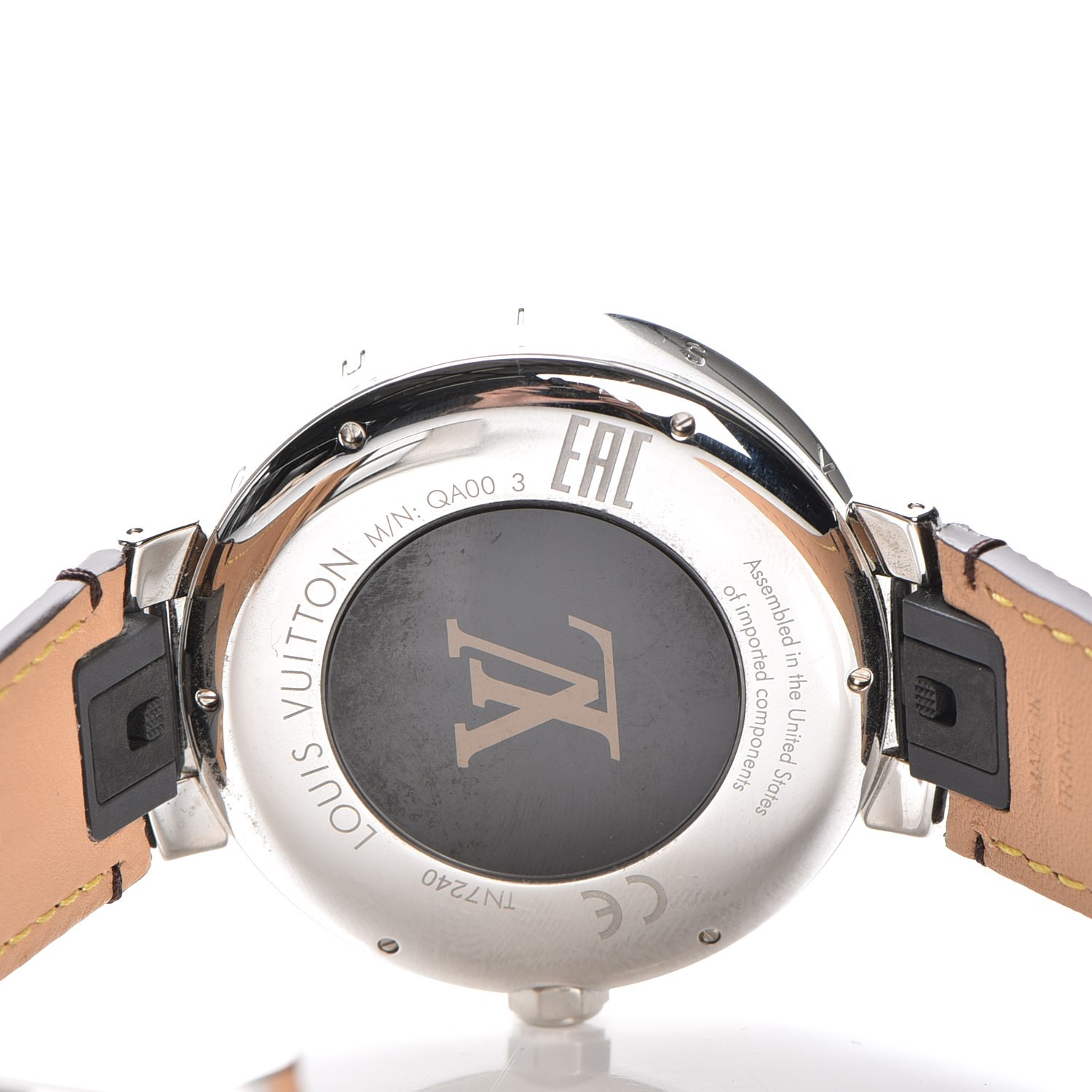 LOUIS VUITTON Stainless Steel Monogram Tambour Horizon 42mm Smartwatch 211802