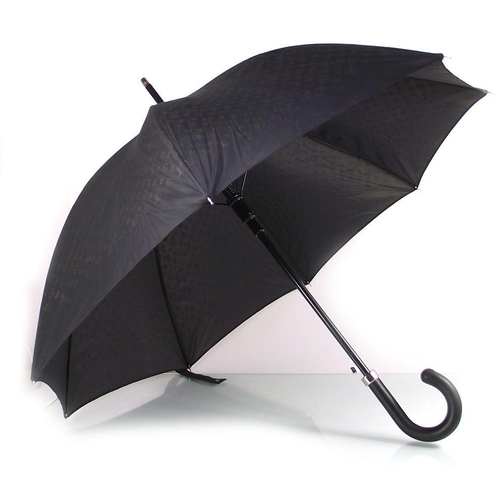LOUIS VUITTON Monogram Parasol Parapluie Umbrella Black 25114