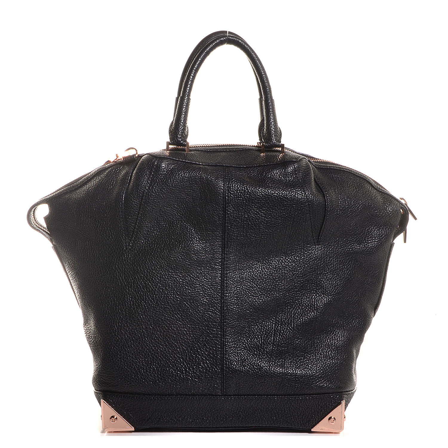 it luggage black and rose gold large