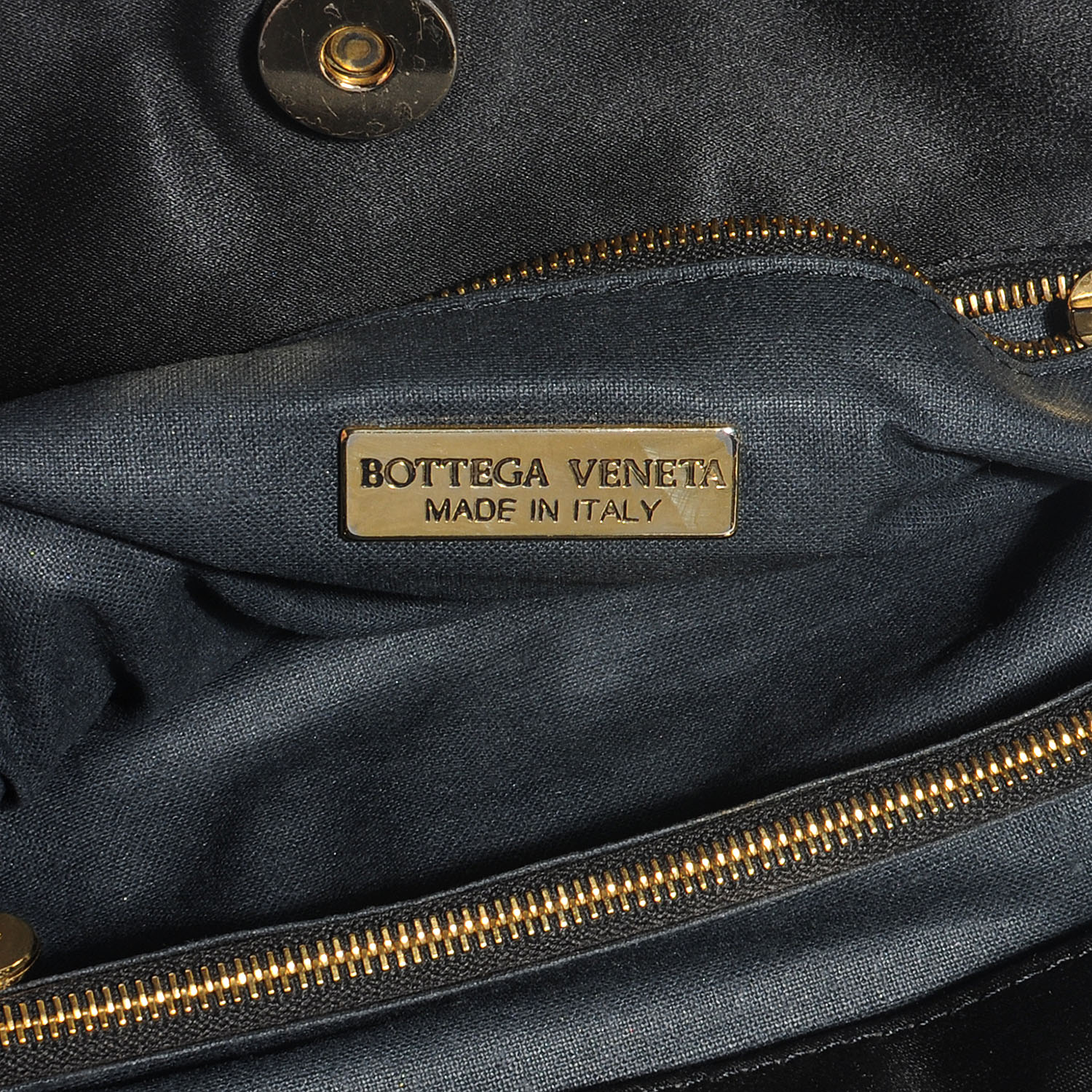 black satin shoulder bag