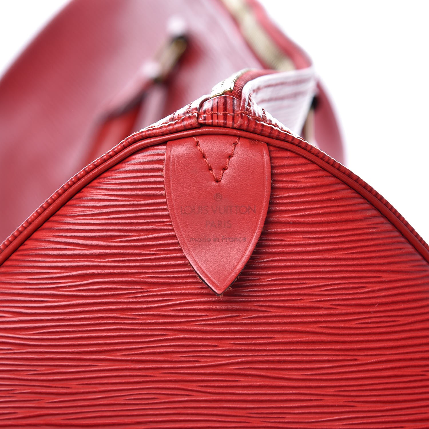 Louis Vuitton Red Epi Speedy 35 Handbag at 1stDibs
