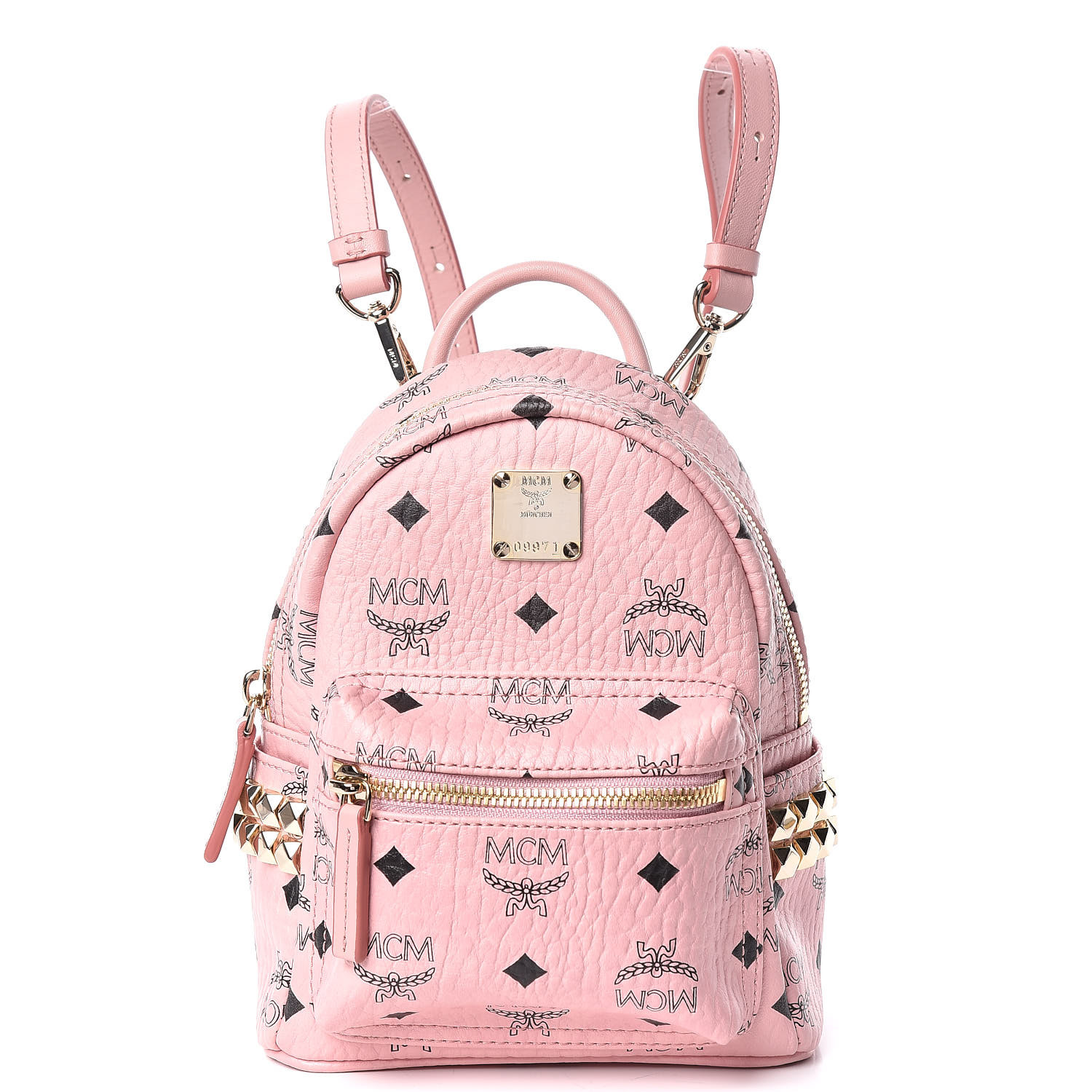 mcm backpack pink mini