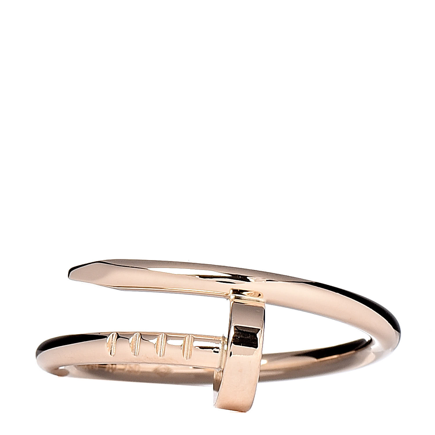 CARTIER 18K Yellow Gold Small Juste Un Clou Ring 49 4.75 460401