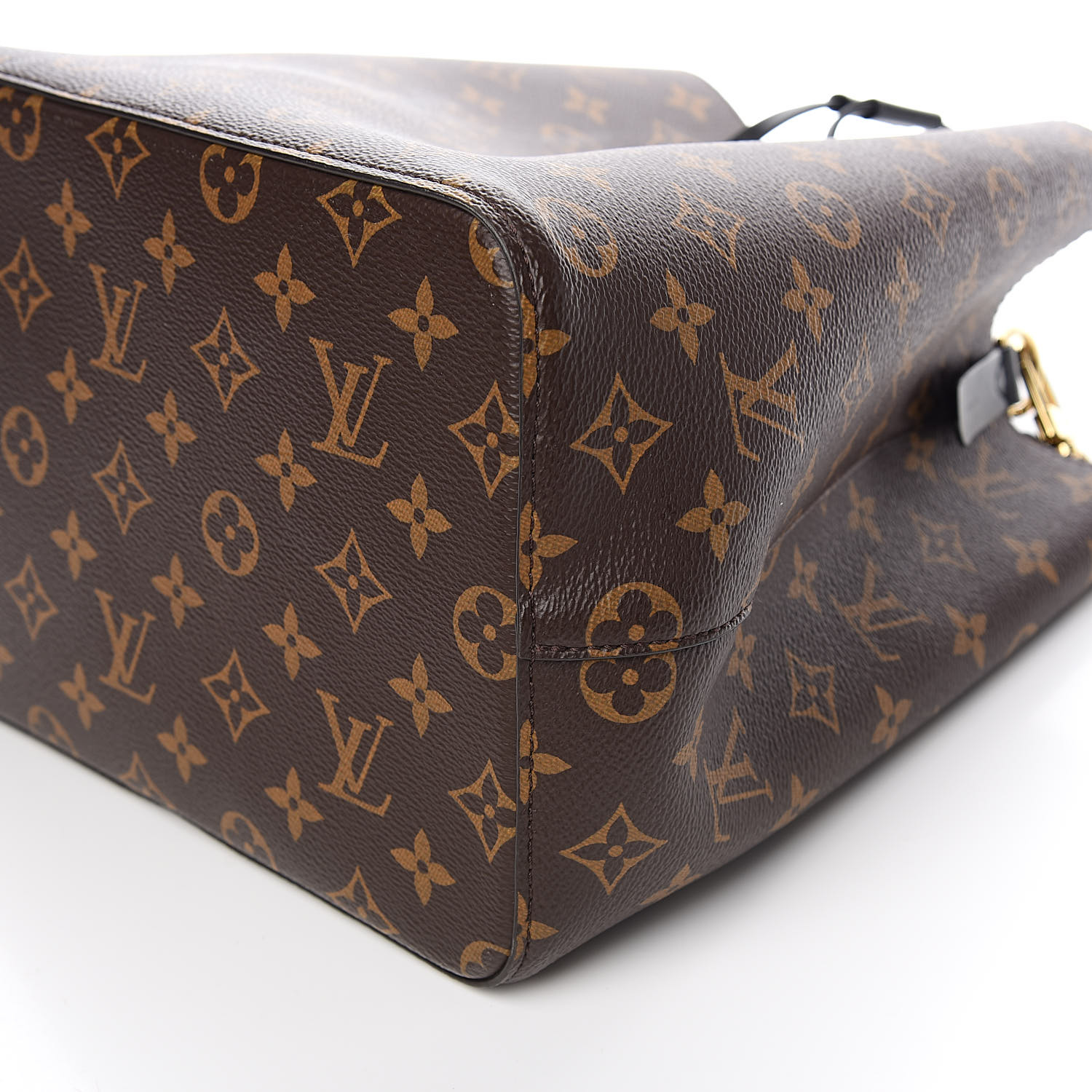 LOUIS VUITTON Monogram Neonoe MM Black 524130