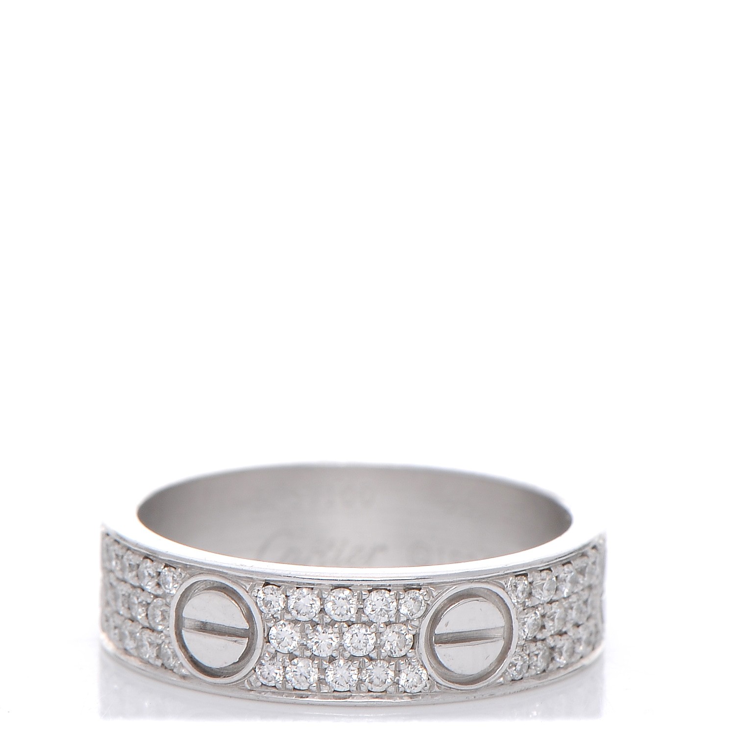 cartier white gold diamond ring