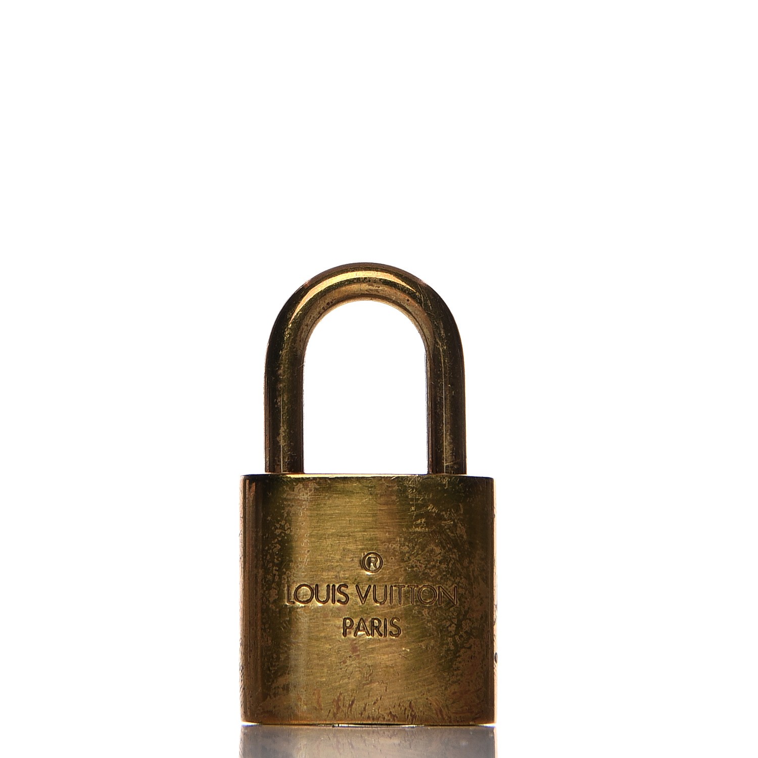 LOUIS VUITTON Brass Lock and 2 Keys Set #307 216696