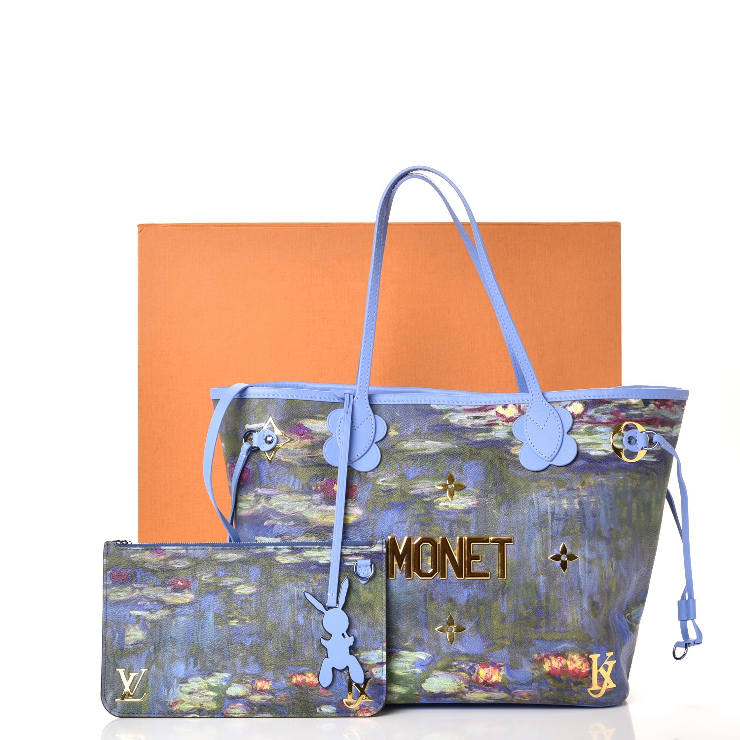 LOUIS VUITTON Masters Jeff Koons Monet Neverfull MM 240325