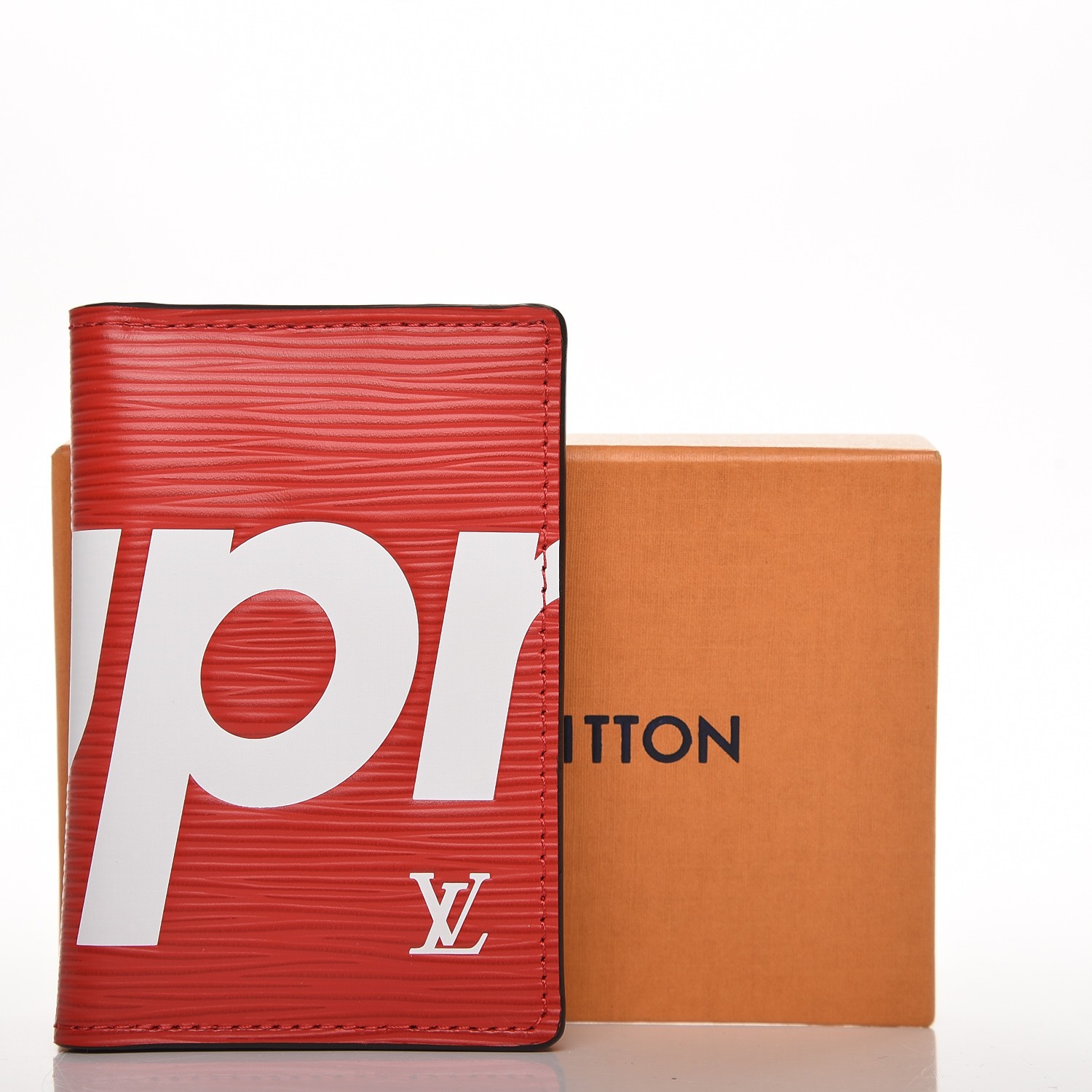 LOUIS VUITTON X SUPREME Epi Pocket Organizer Red 193712