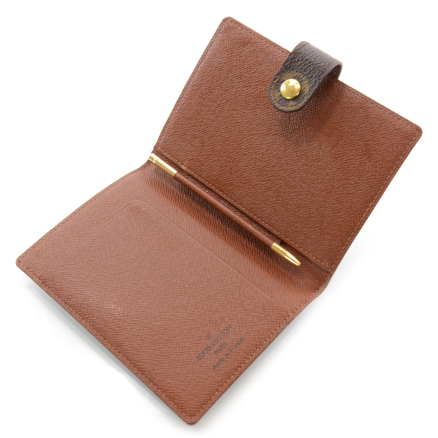 LOUIS VUITTON Monogram Mini Agenda Cover w Pen 38886