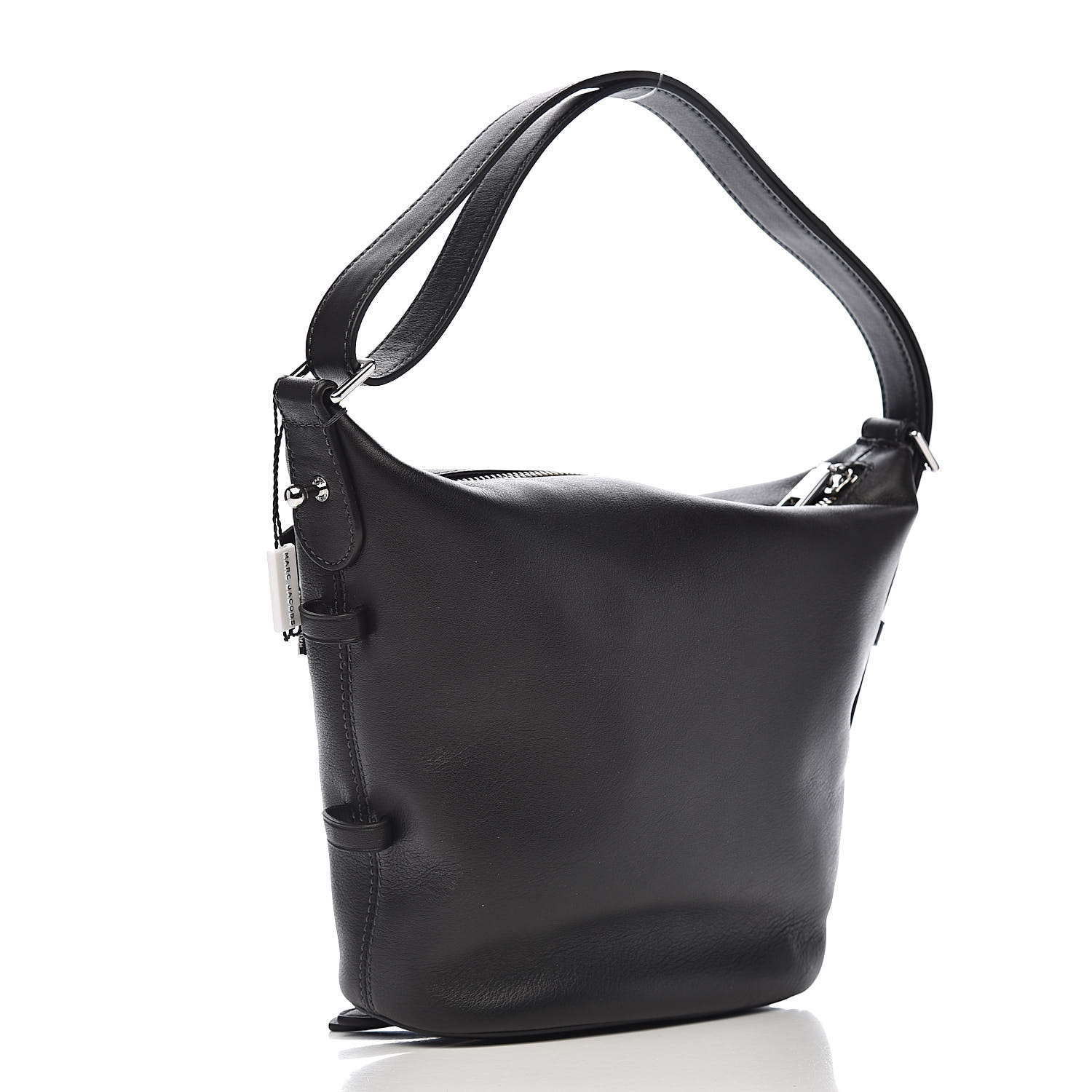 MARC JACOBS Calfskin Sling Shoulder Bag Black 531814