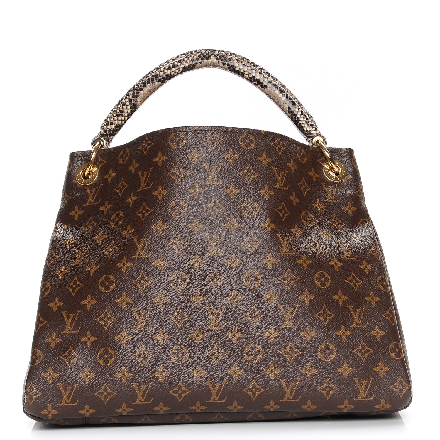 LOUIS VUITTON Monogram Python Artsy MM Nature 222060