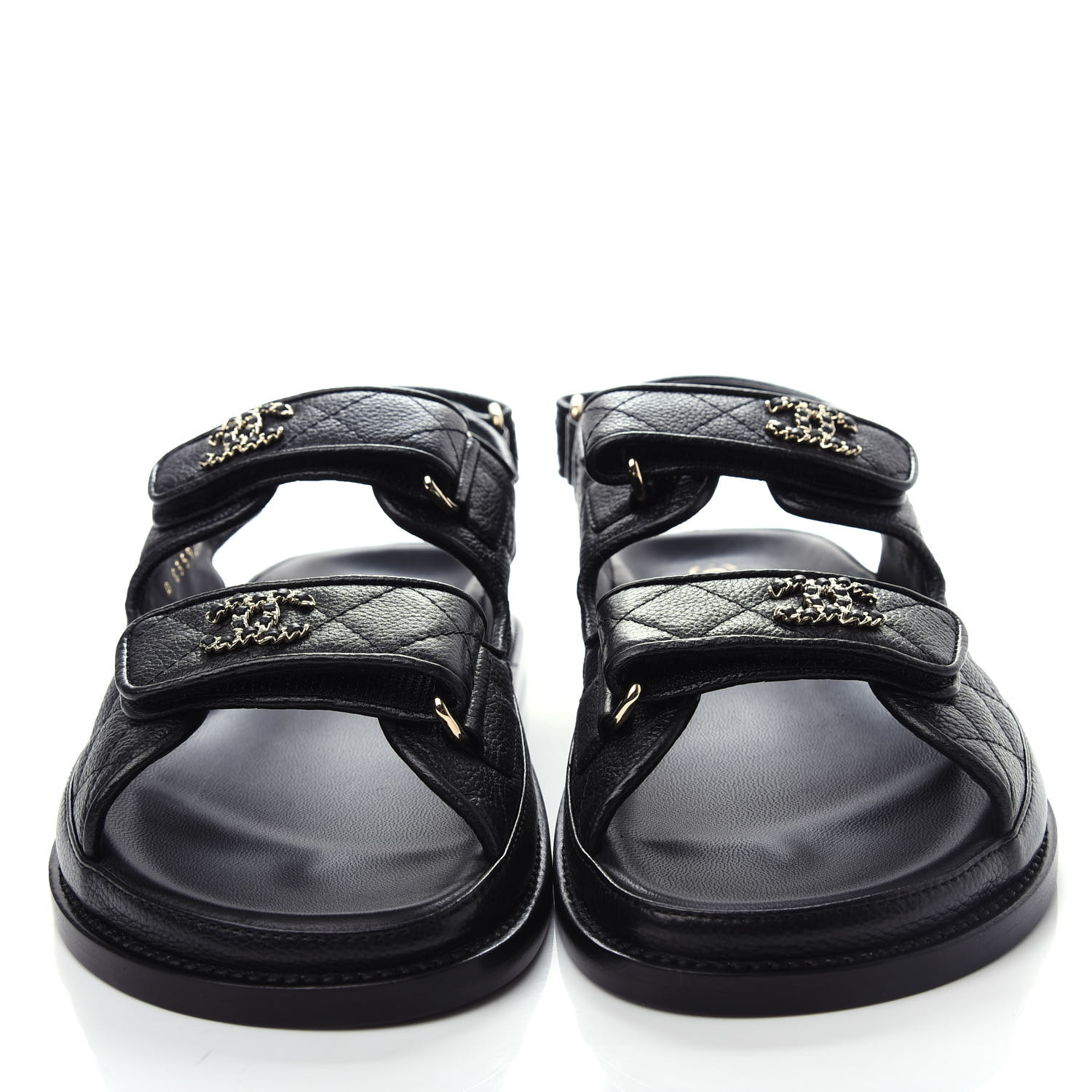 chanel dad sandals velcro