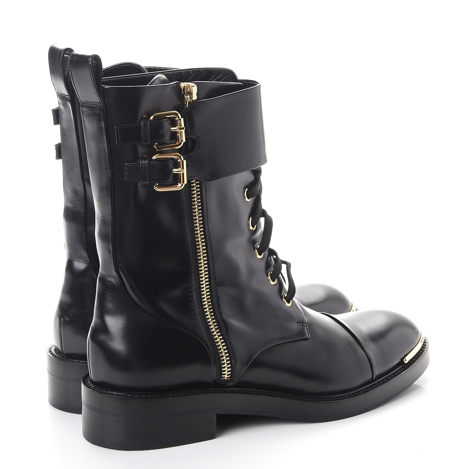 black louis vuitton combat boots