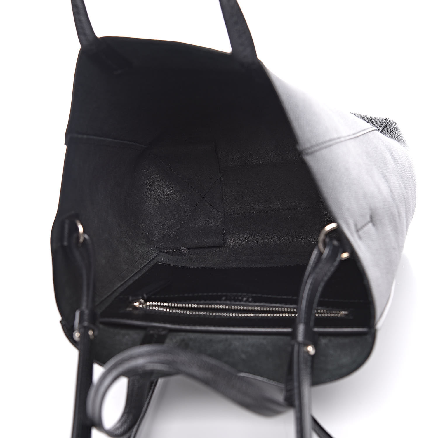 small folded cabas in grained calfskin