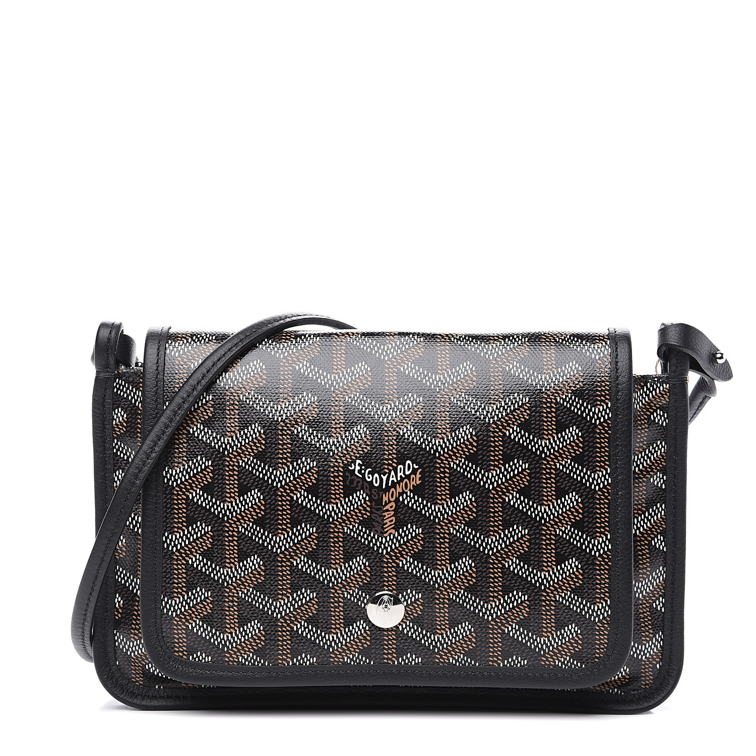 GOYARD Goyardine Plumet Wallet Clutch Black 570509 | FASHIONPHILE