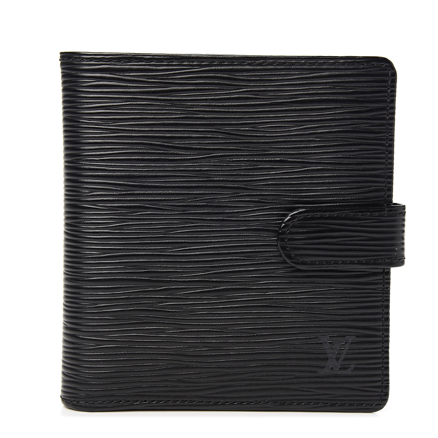 LOUIS VUITTON Epi Porte-Billets Compact Wallet Black 568281