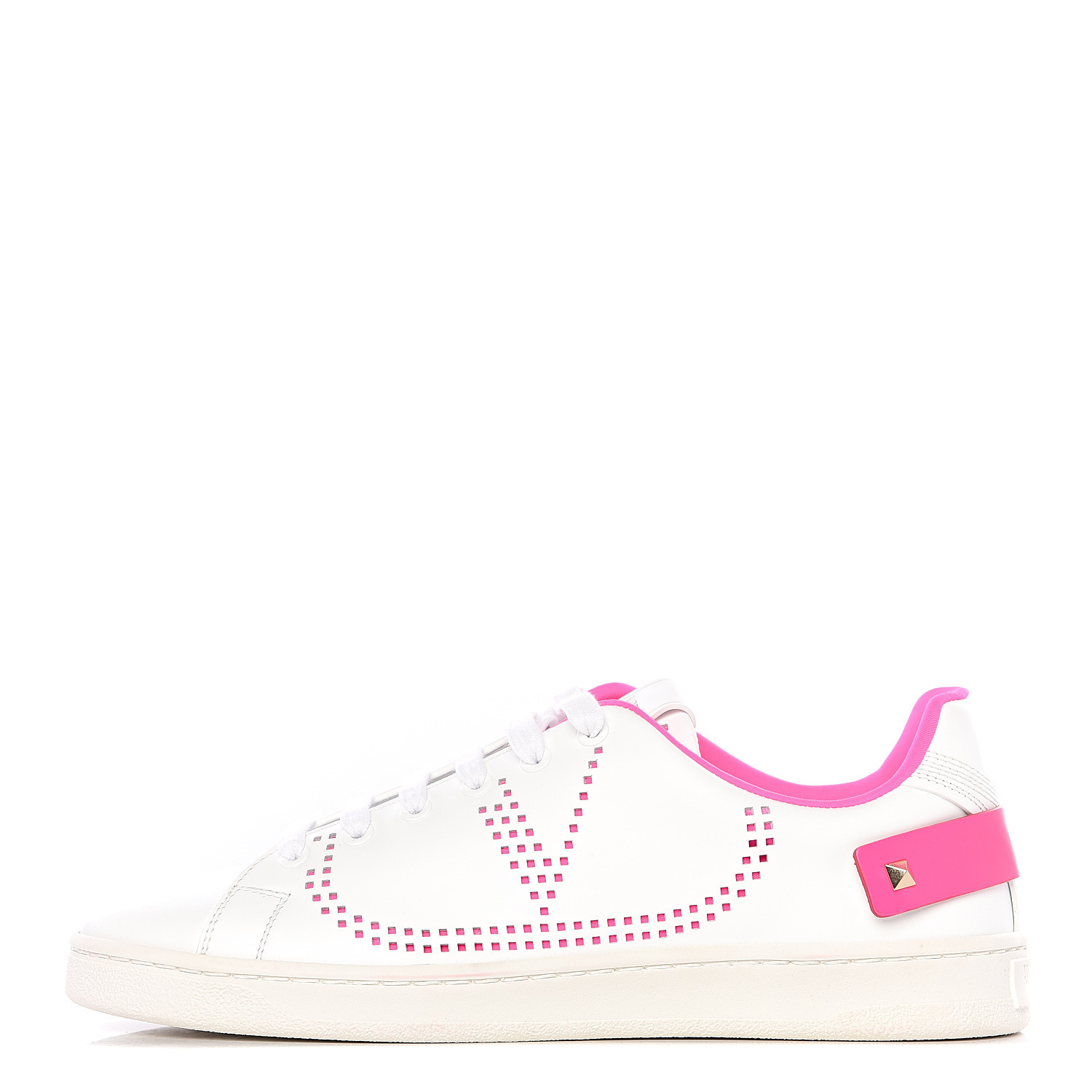 valentino rockstud sneakers pink