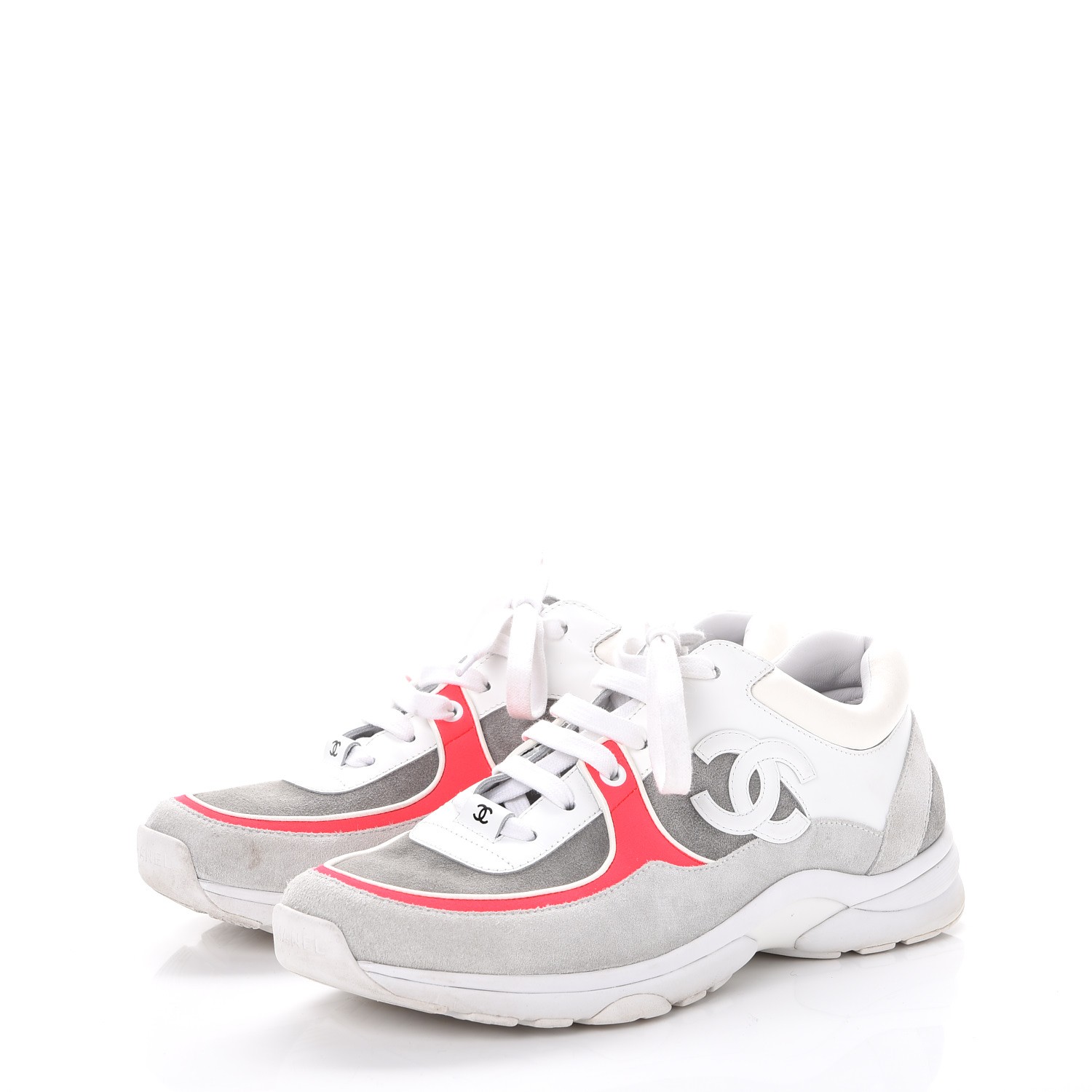 pink and grey shoes