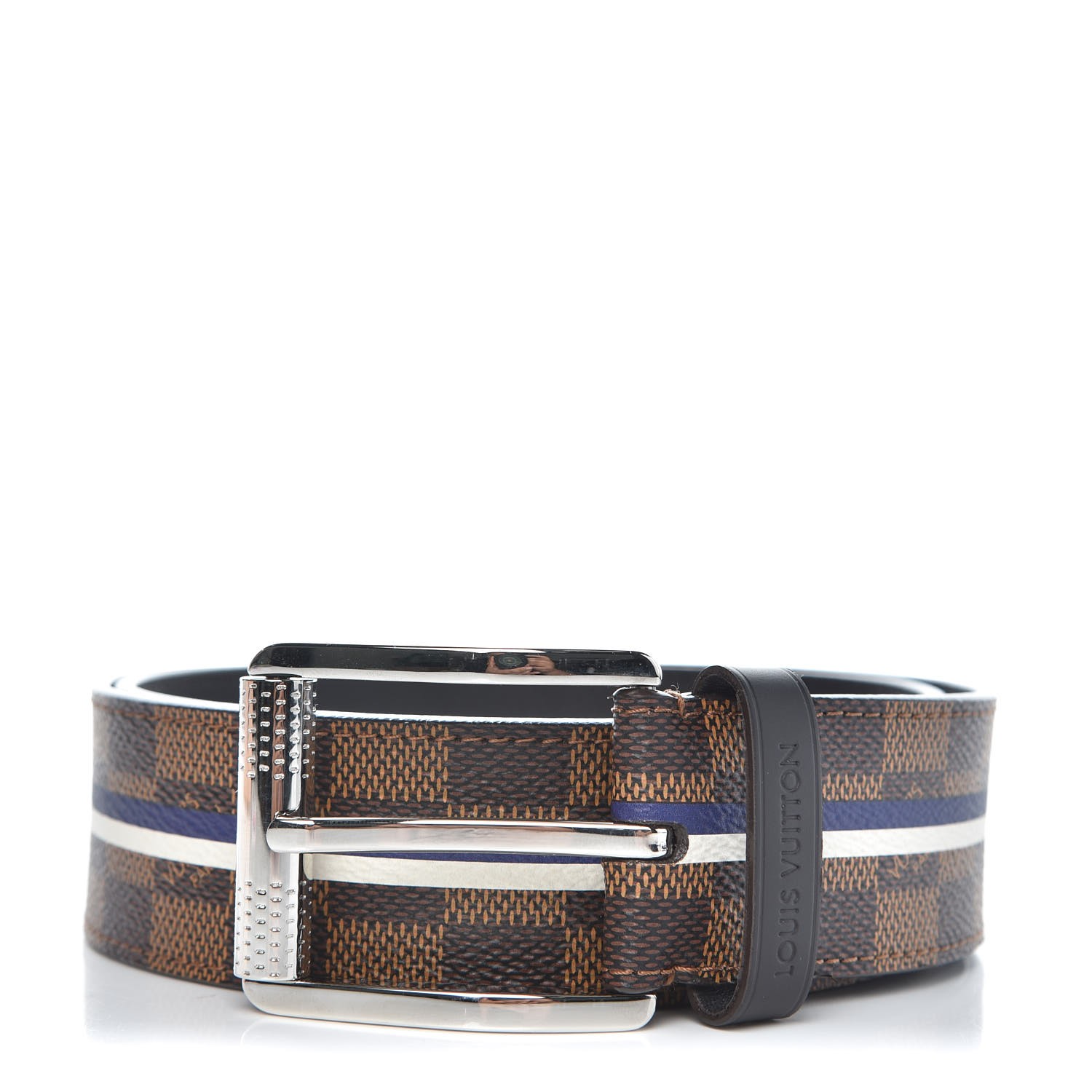 LOUIS VUITTON Savane Damier Ebene Chapman Belt 85 34 344569