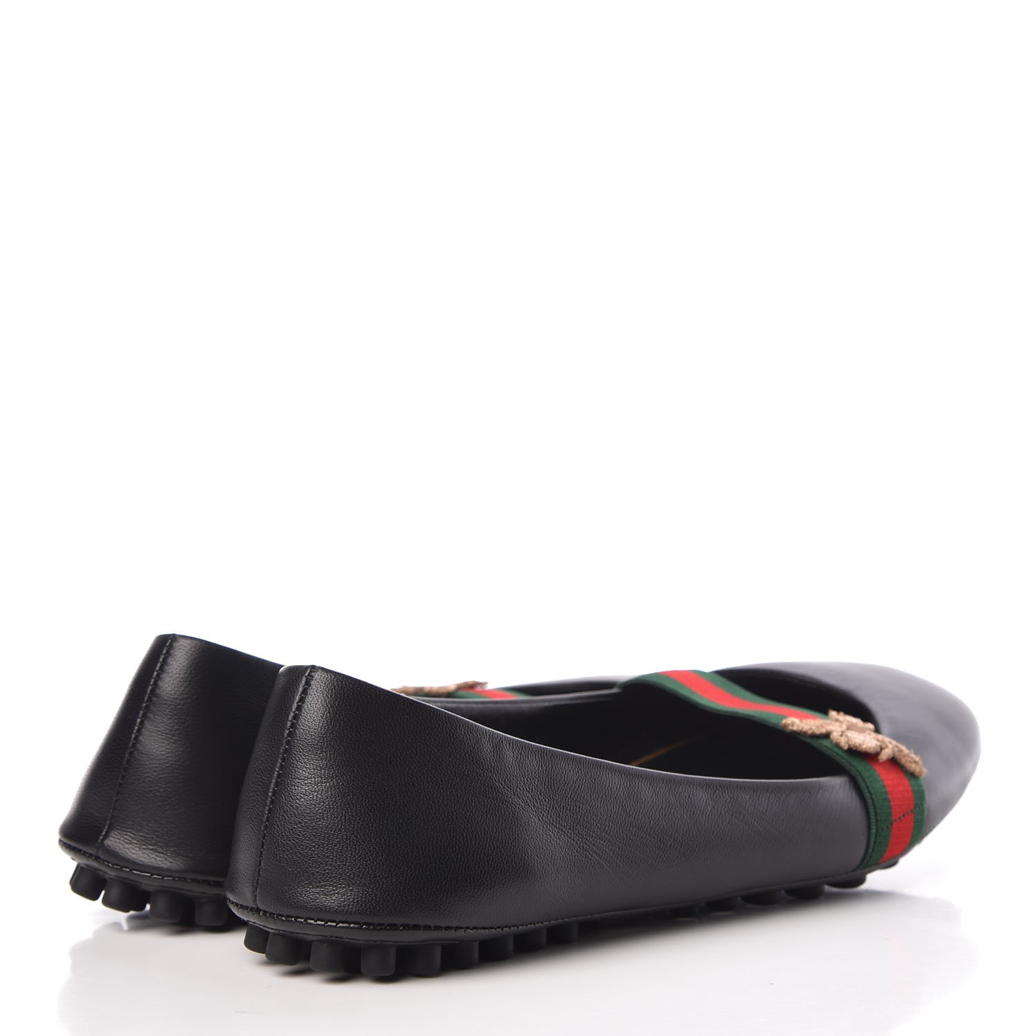 gucci bayadere bee ballerina flat
