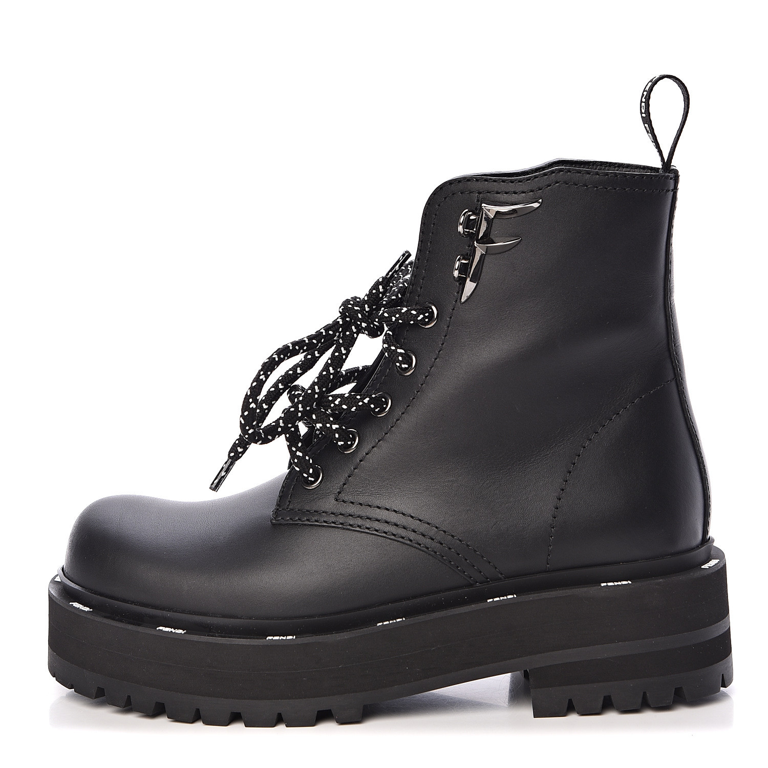 black lace up biker boots