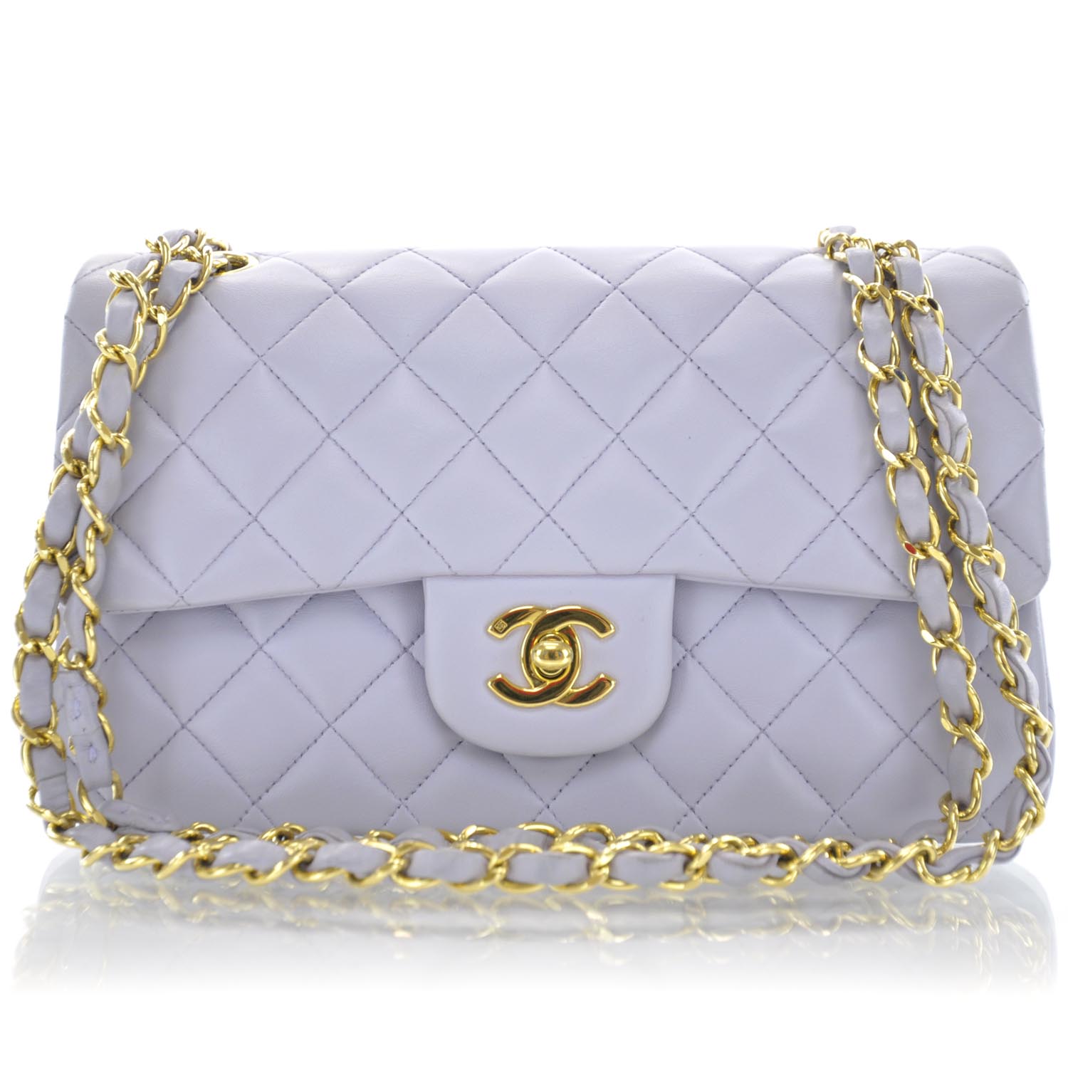 chanel lilac classic flap