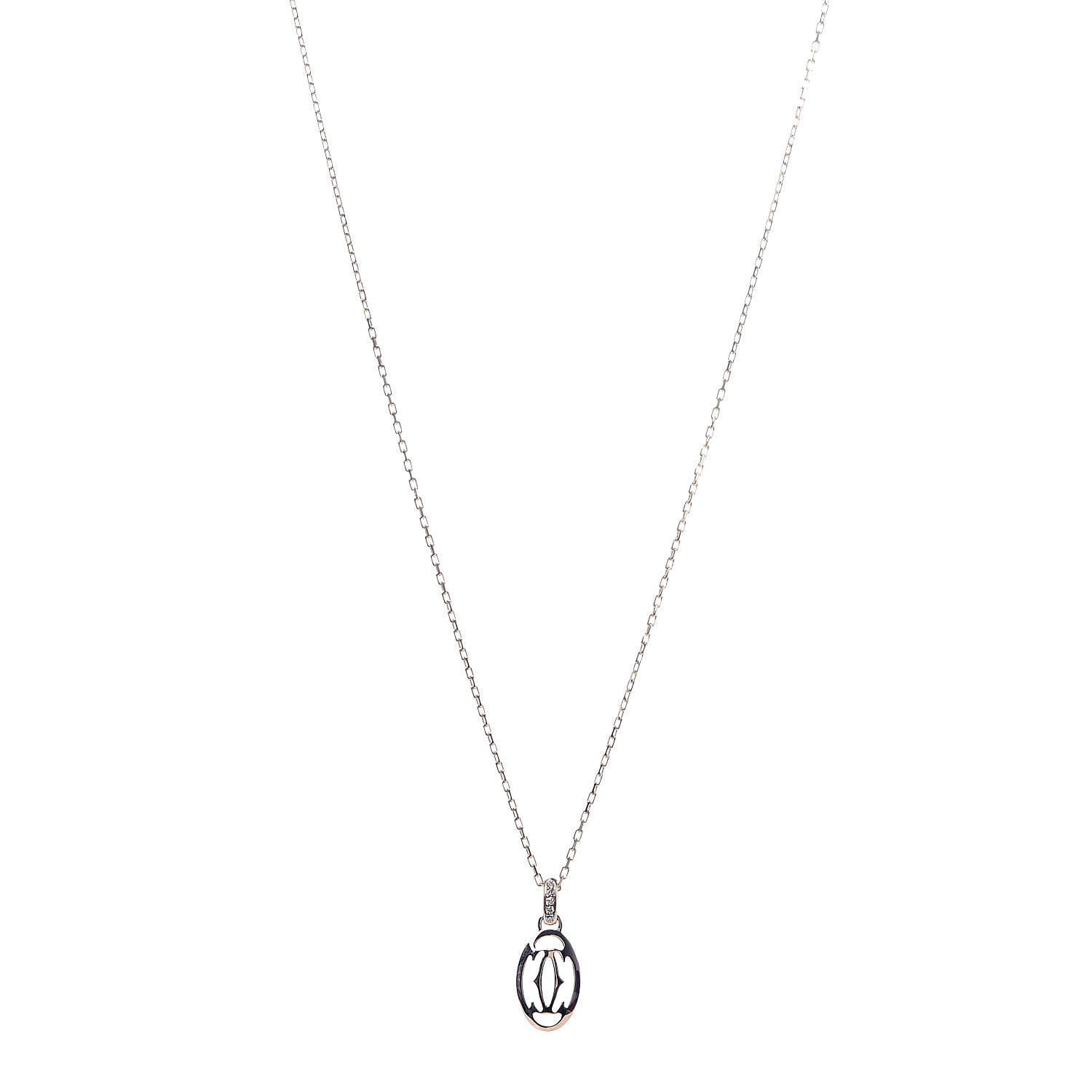 cartier logo double c necklace