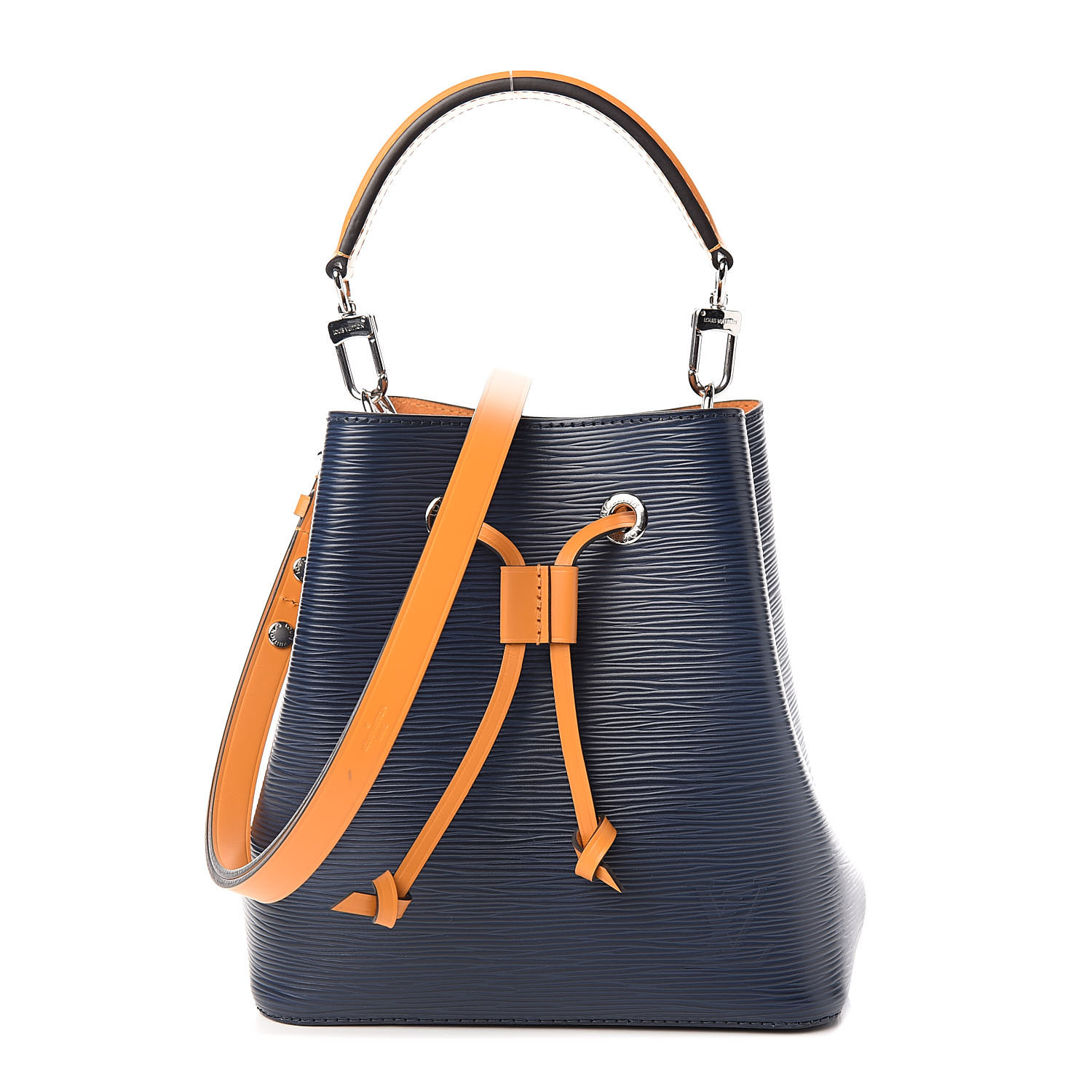 LOUIS VUITTON NeoNoe MM Indigo Epi Leather Drawstring Bucket Bag - SHW