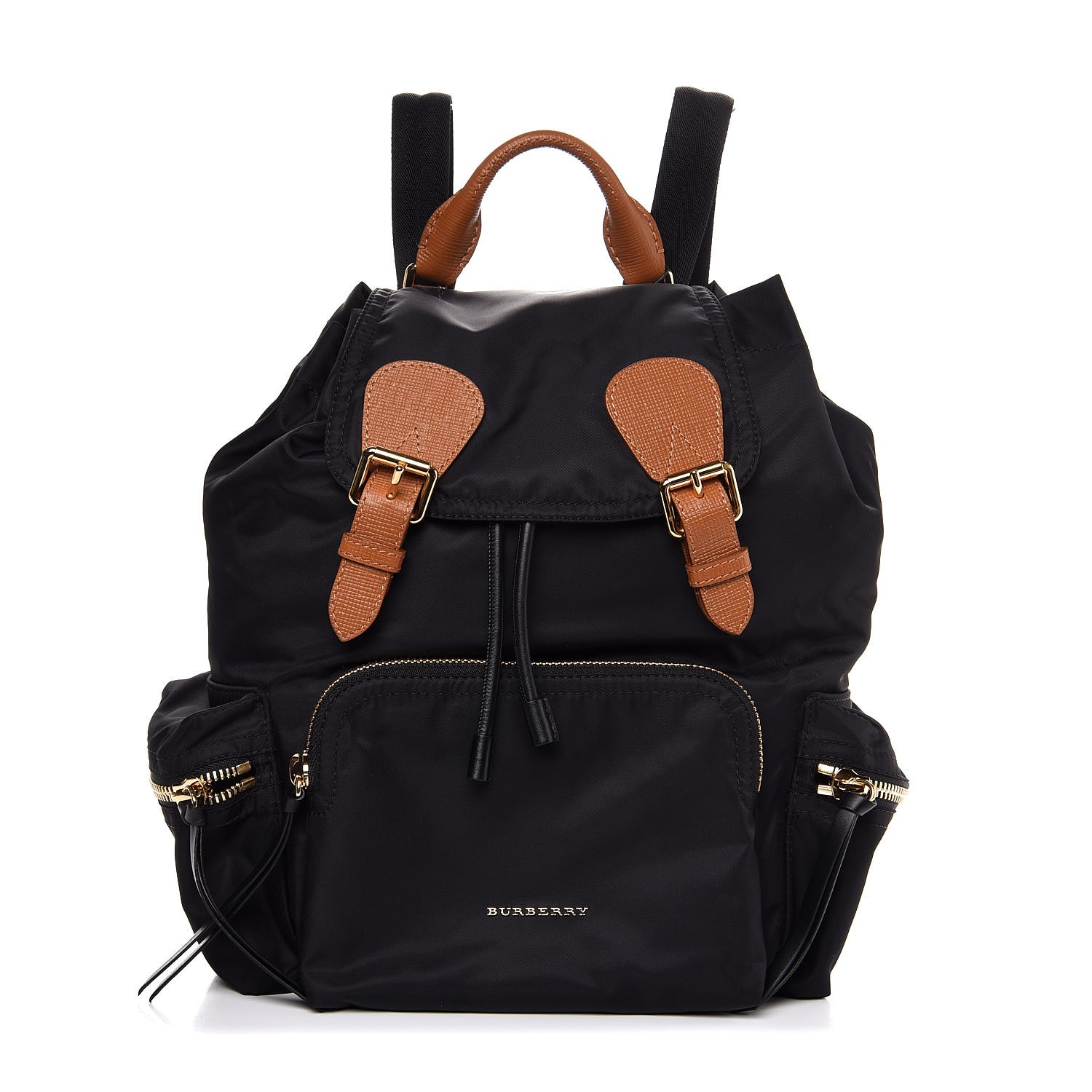 BURBERRY Nylon Medium Rucksack Backpack Black 299828