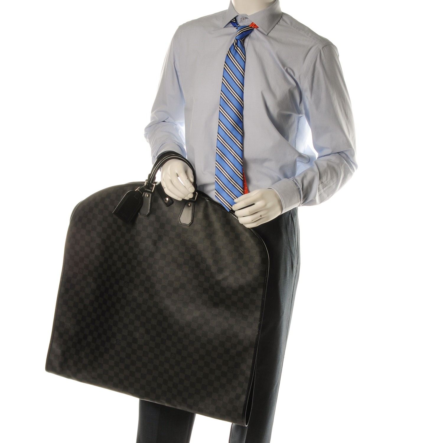 louis vuitton damier graphite garment bag LOUIS VUITTON Damier Graphite Garment Cover Hanging Bag 160530