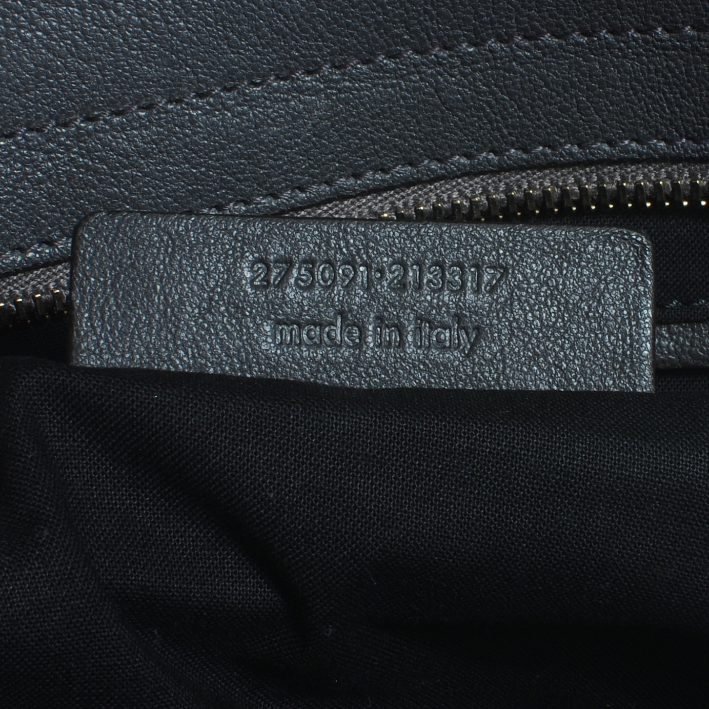 SAINT LAURENT Leather Large Cabas Chyc Grey 41311