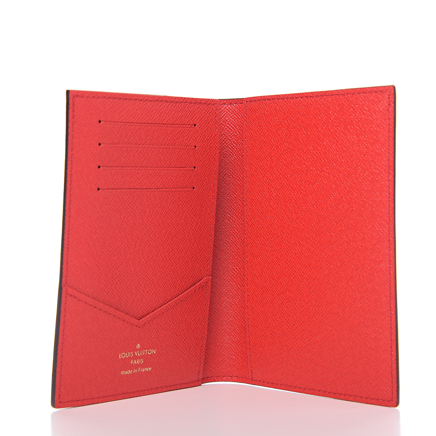 LOUIS VUITTON Monogram Vivienne Paris Xmas Passport Cover Rouge 572485