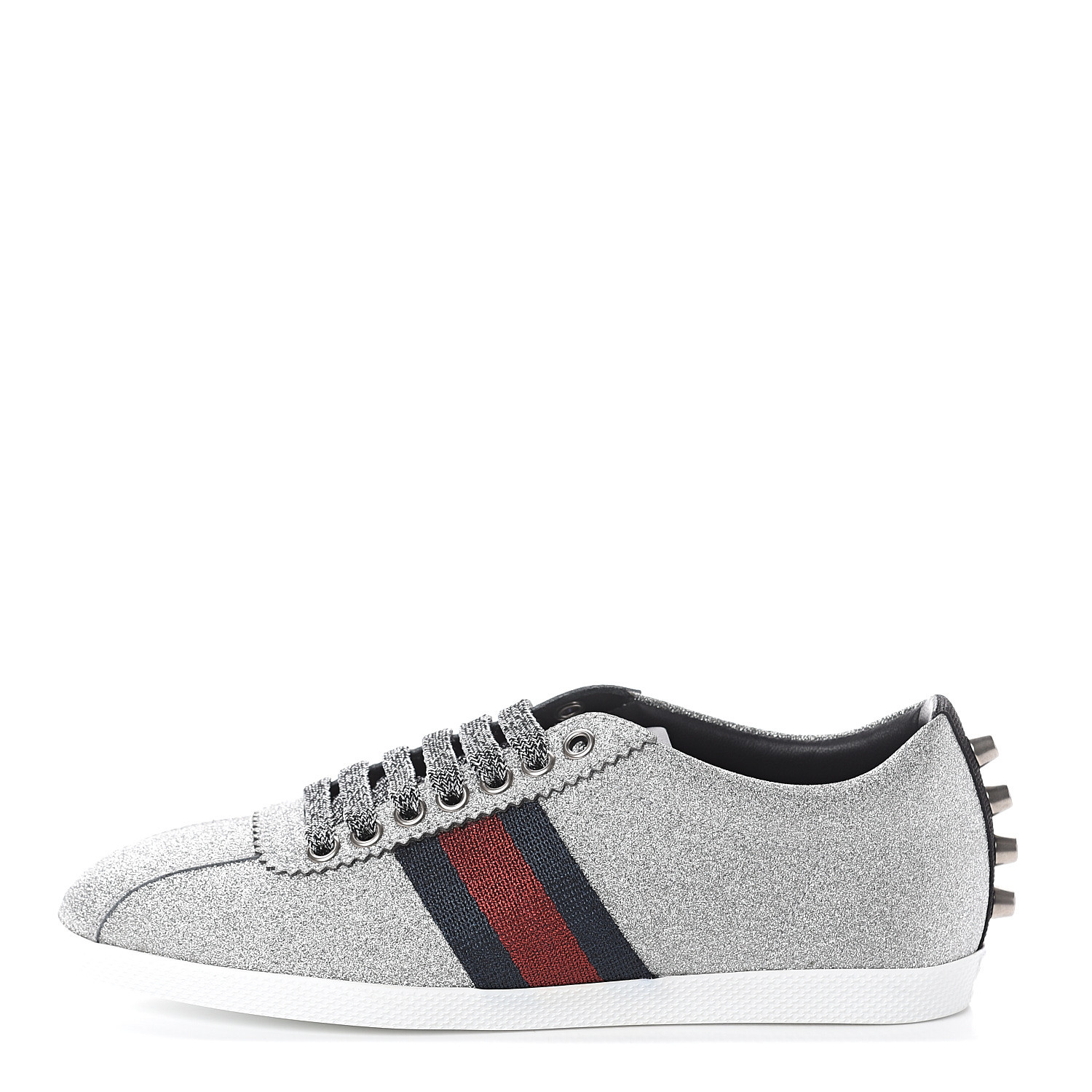 silver gucci sneakers womens