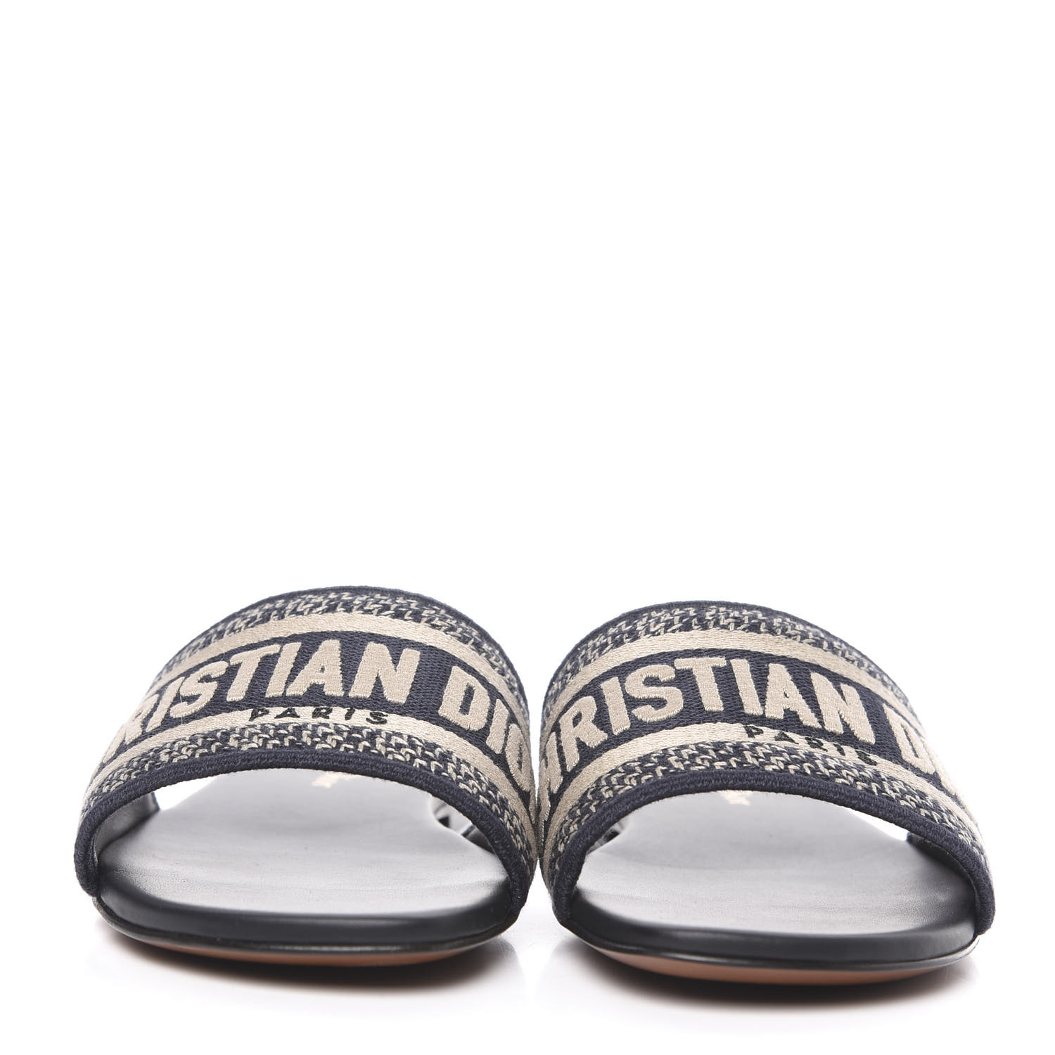 dior canvas slides