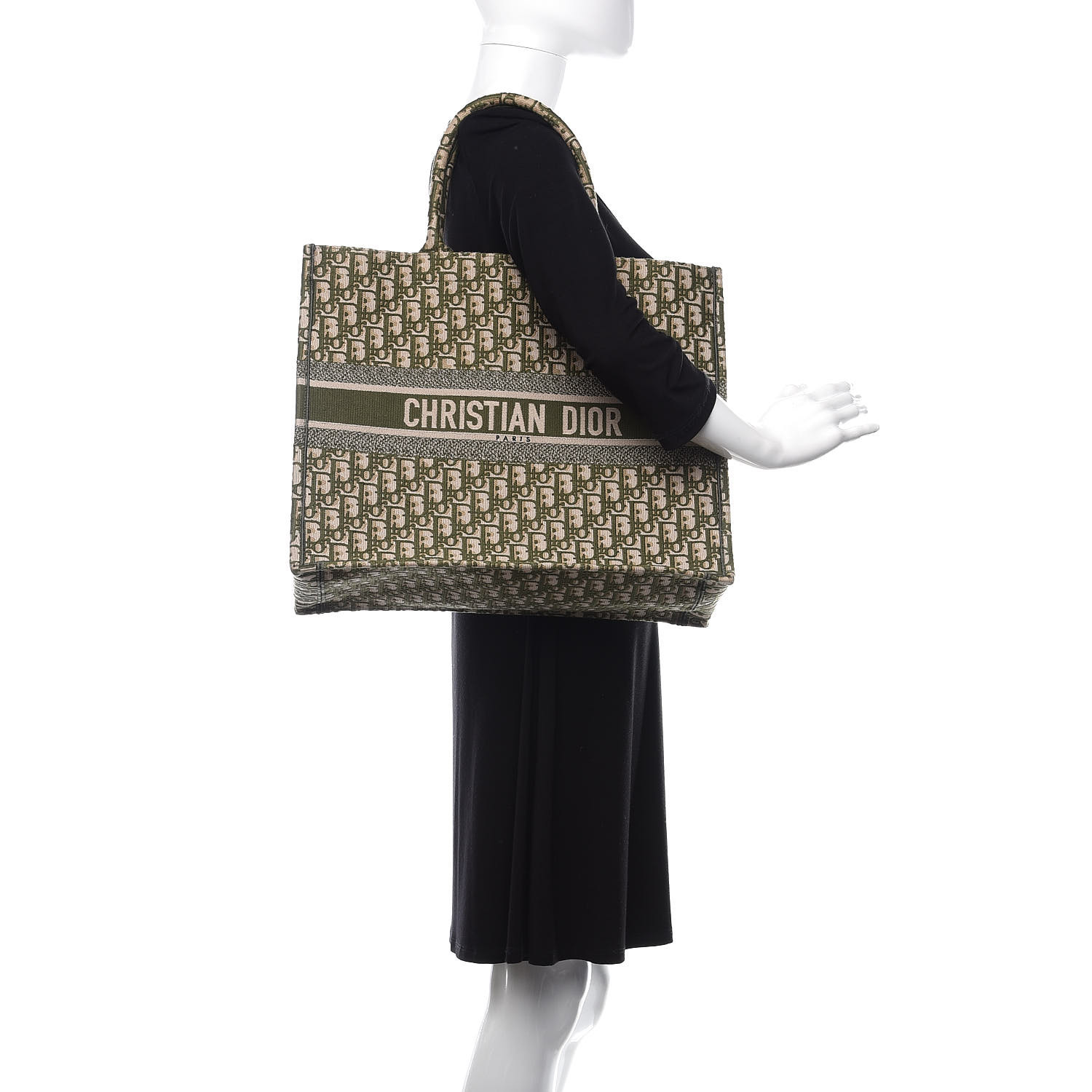 green dior book tote