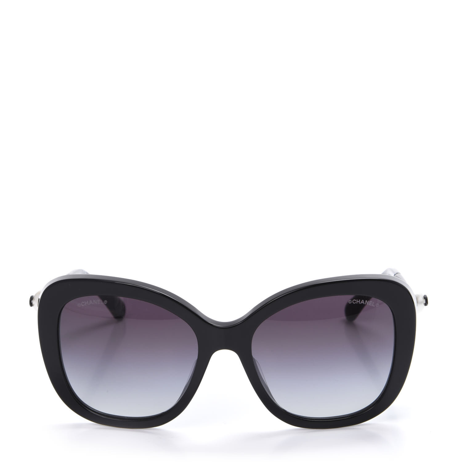 CHANEL Pearl Sunglasses 5339-H-A Black 599452