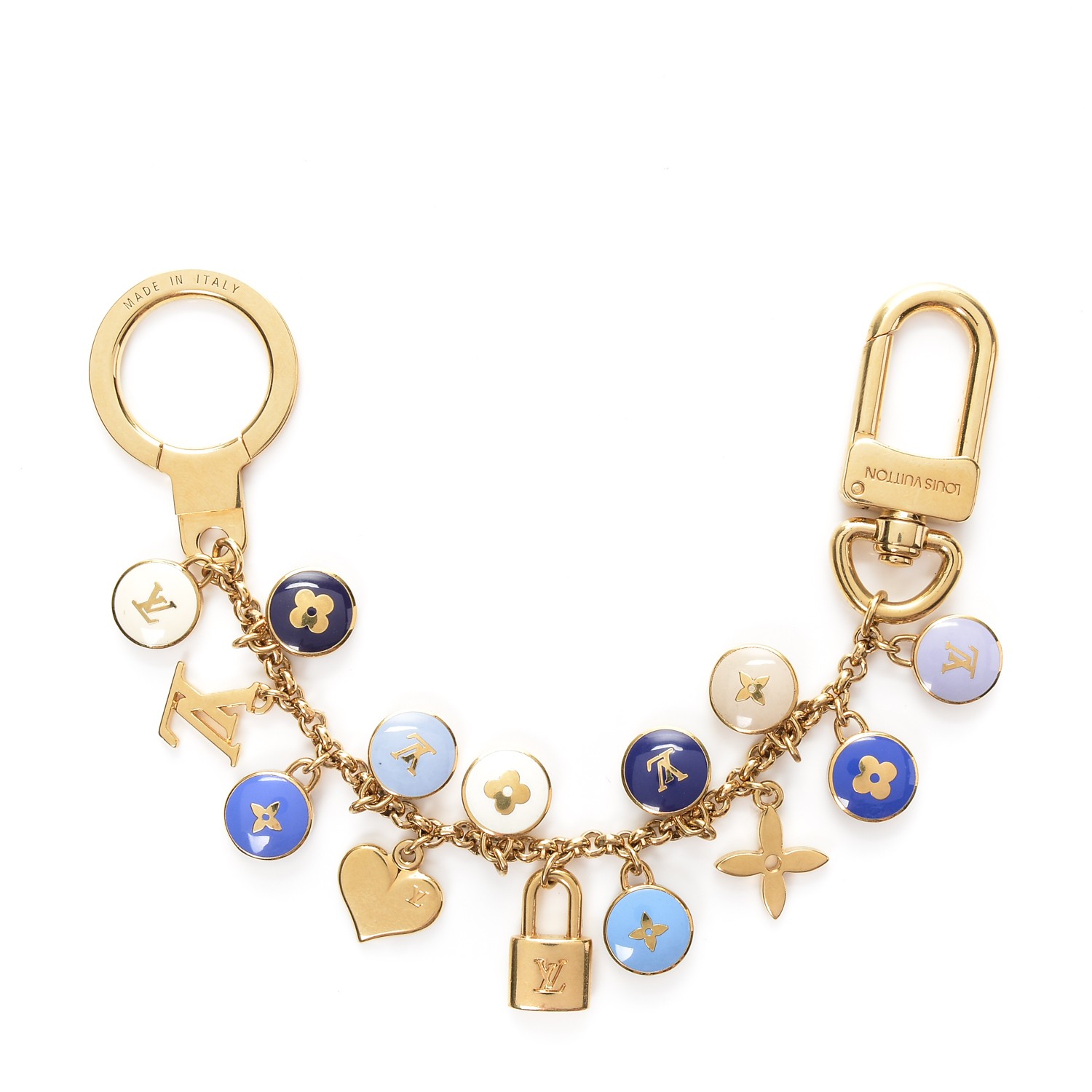 Louis Vuitton Metal Enamel Pastilles Key Chain Bag Charm