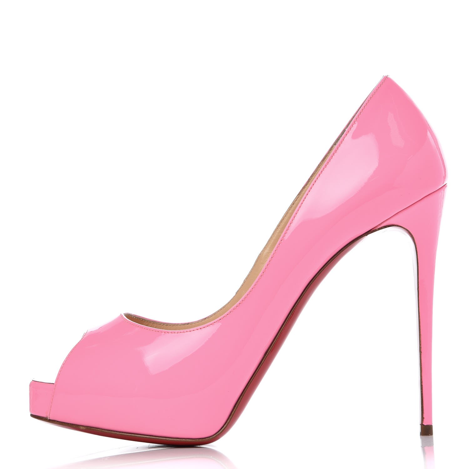 CHRISTIAN LOUBOUTIN Patent New Very Prive 120 Pumps 38.5 Pink 